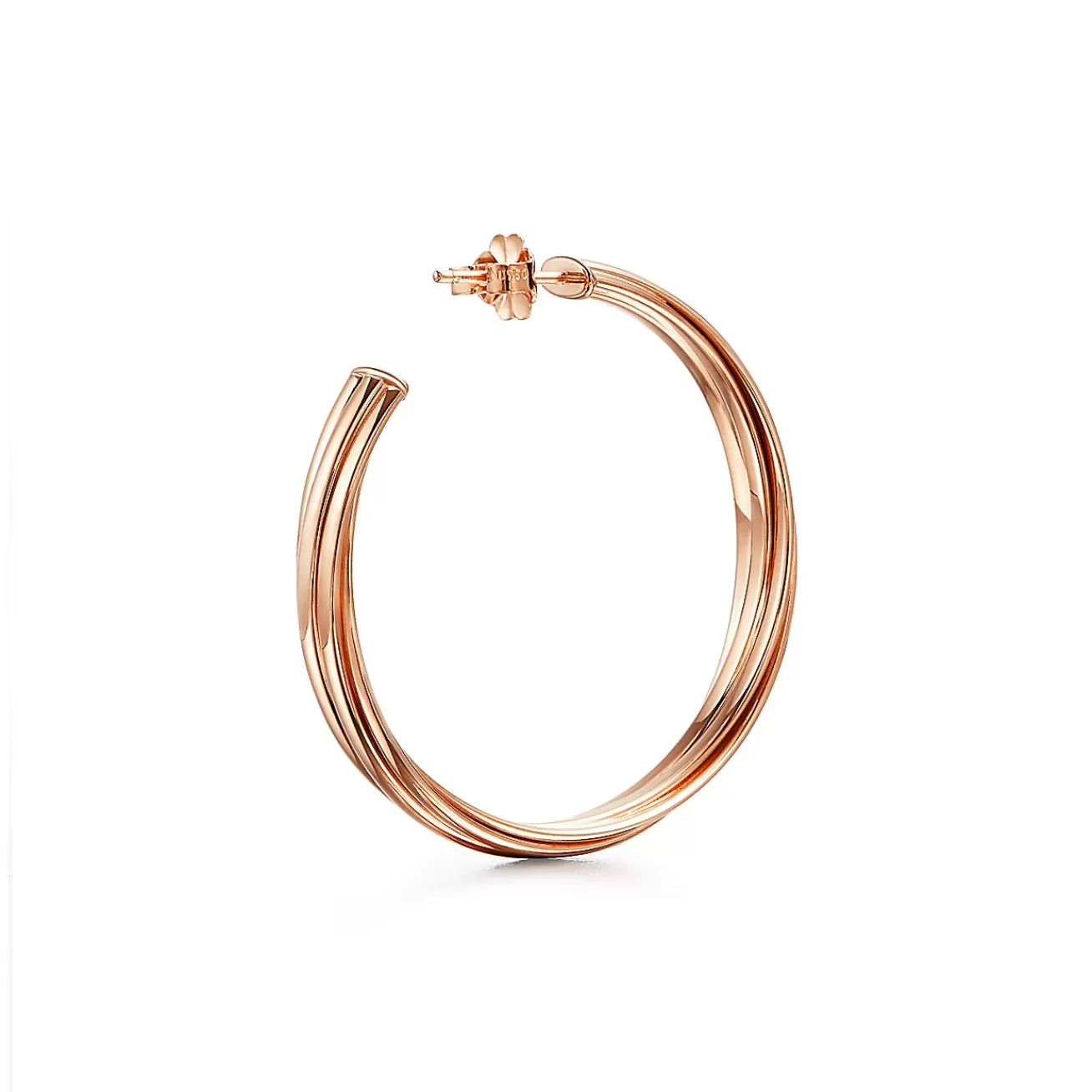 Tiffany & Co. Paloma's Melody hoop earrings in 18k rose gold, large. | ^ Hoop Earrings | Rose Gold Jewelry
