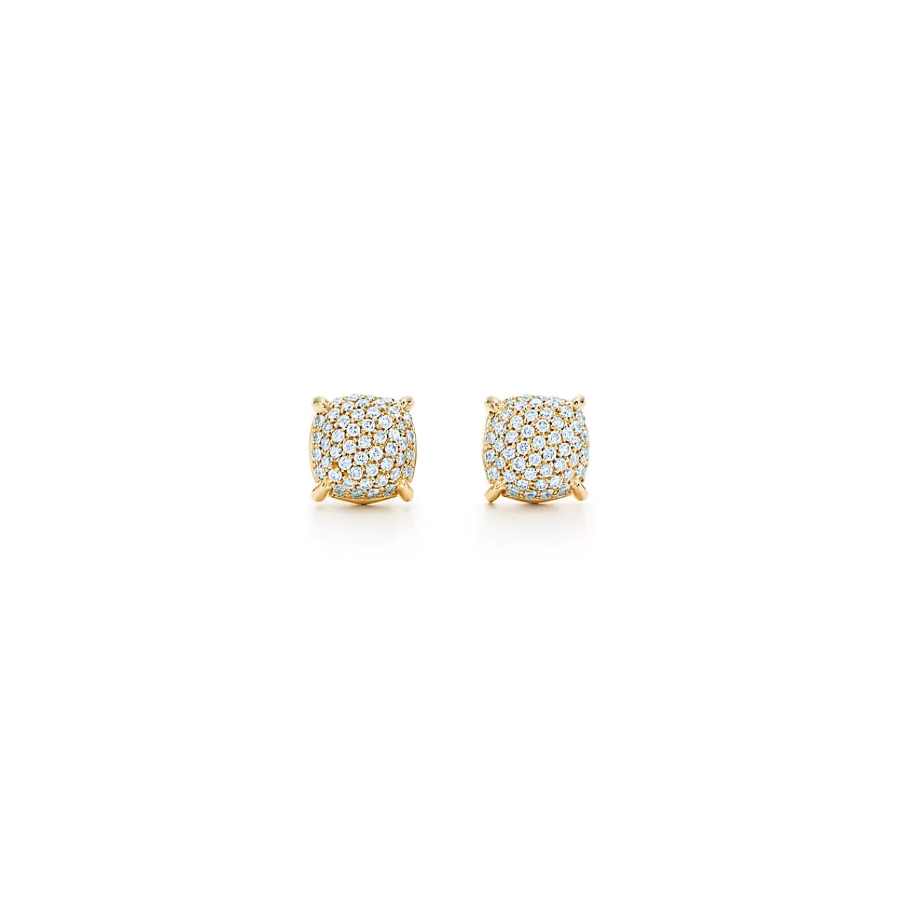 Tiffany & Co. Paloma's Sugar Stacks earrings in 18k gold with diamonds. | ^ Earrings | Gold Jewelry