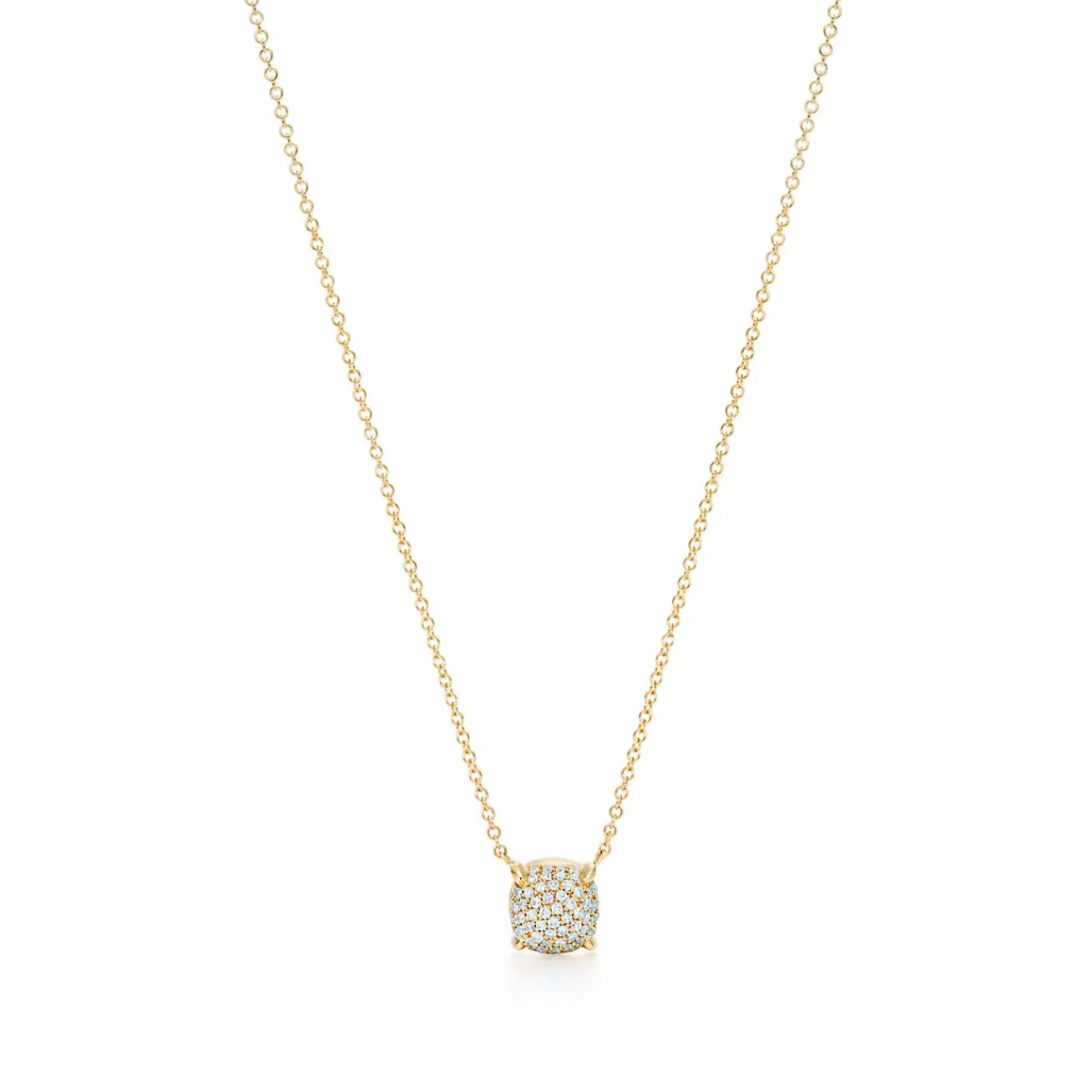 Tiffany & Co. Paloma's Sugar Stacks pendant in 18k gold with diamonds. | ^ Necklaces & Pendants | Gold Jewelry