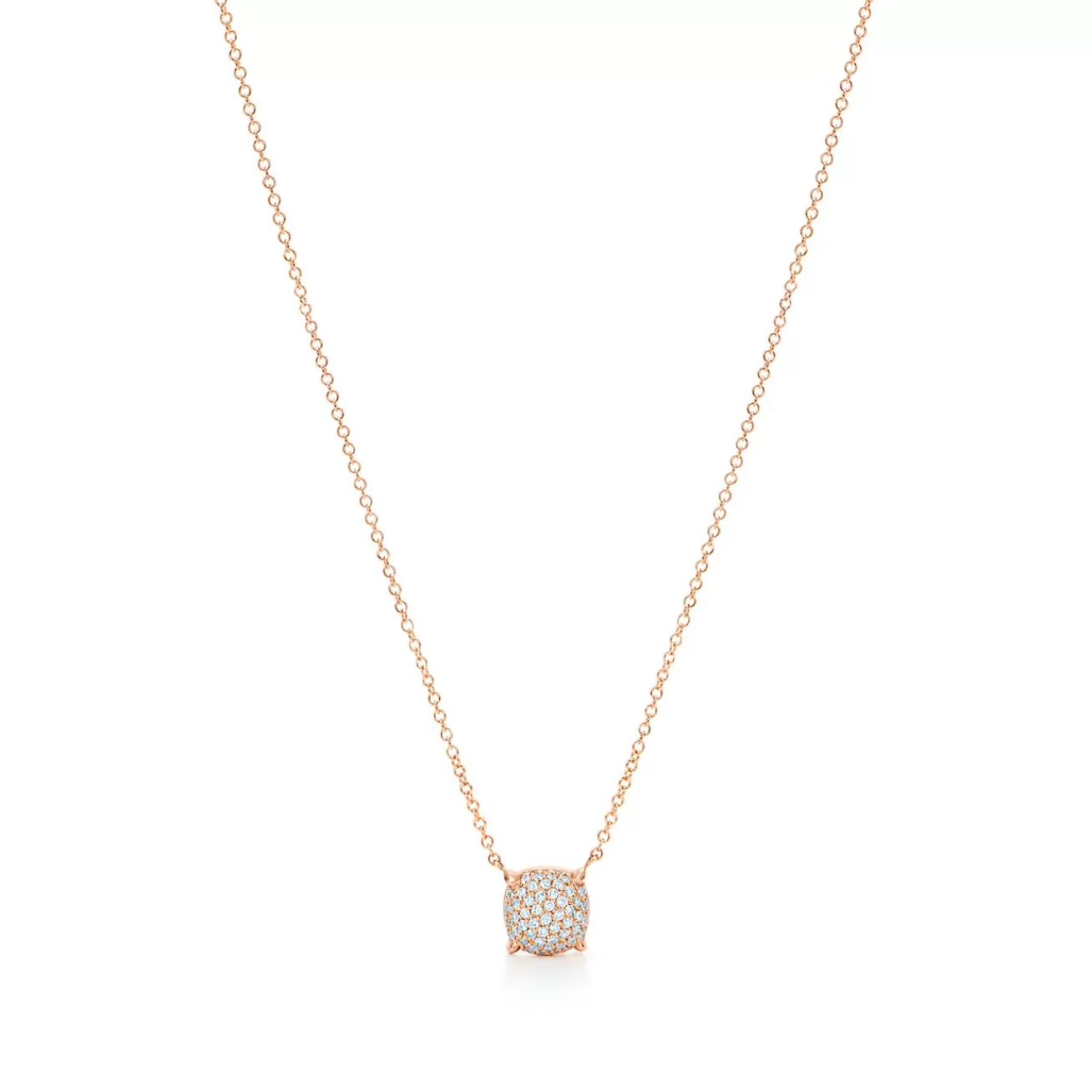 Tiffany & Co. Paloma's Sugar Stacks pendant in 18k rose gold with diamonds. | ^ Necklaces & Pendants | Rose Gold Jewelry