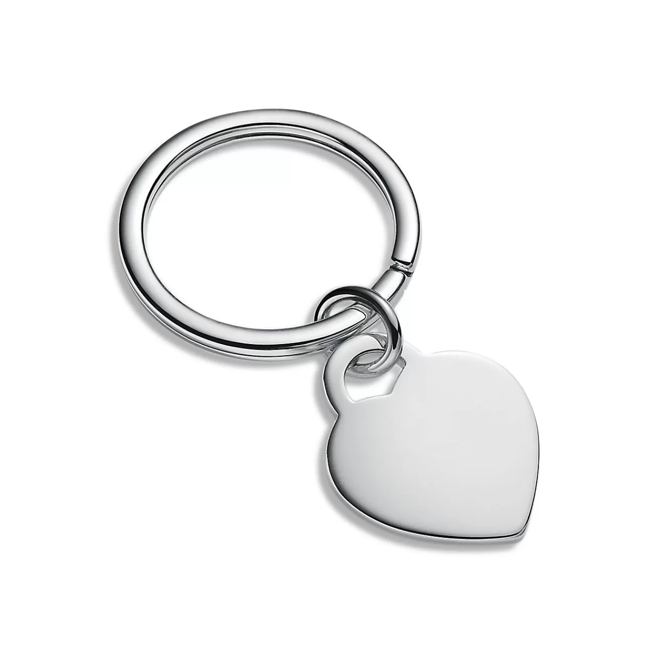 Tiffany & Co. Personal Essentials Heart Tag Key Ring in Sterling Silver | ^Women Key Rings | Women's Accessories