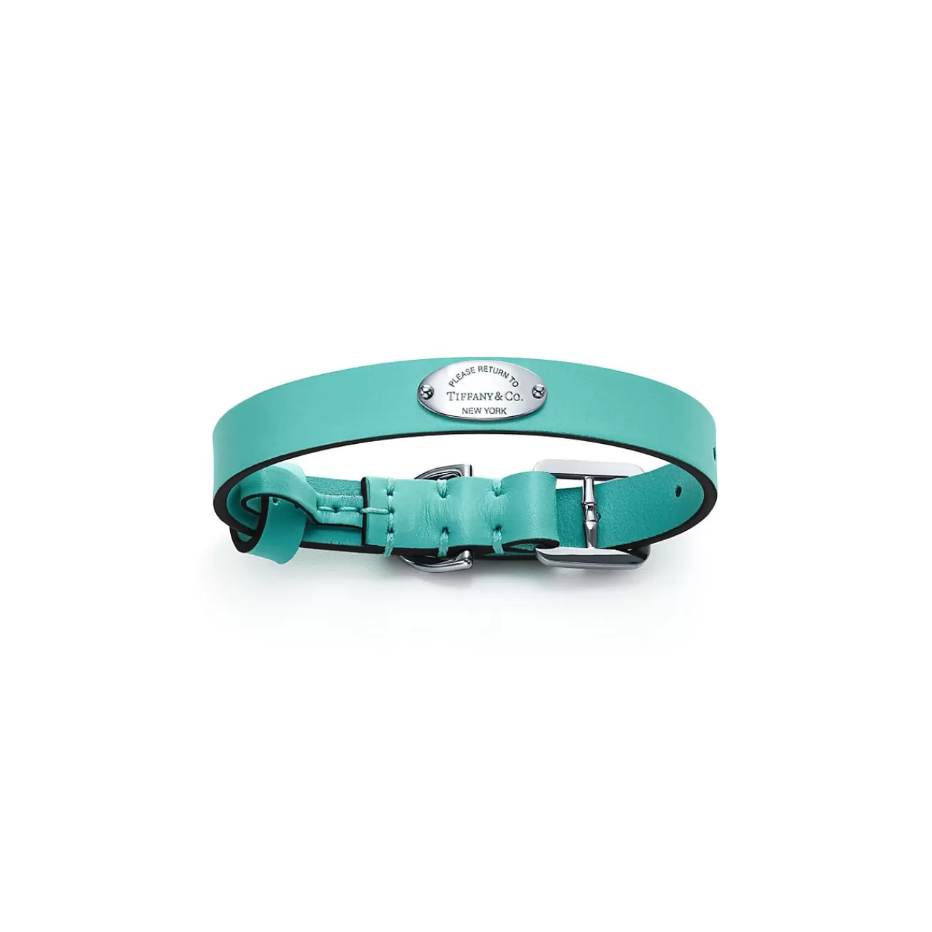 Tiffany & Co. Pet collar in Tiffany Blue® leather, small. | ^ Tiffany Blue® Gifts