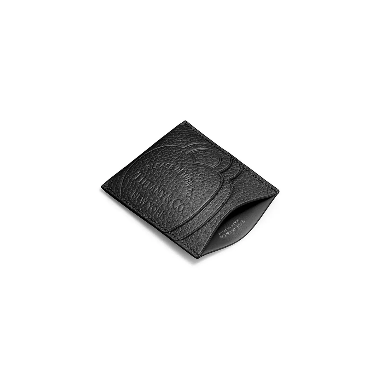 Tiffany & Co. Return to Tiffany® Card Case in Black Leather | ^Women Business Gifts | Small Leather Goods