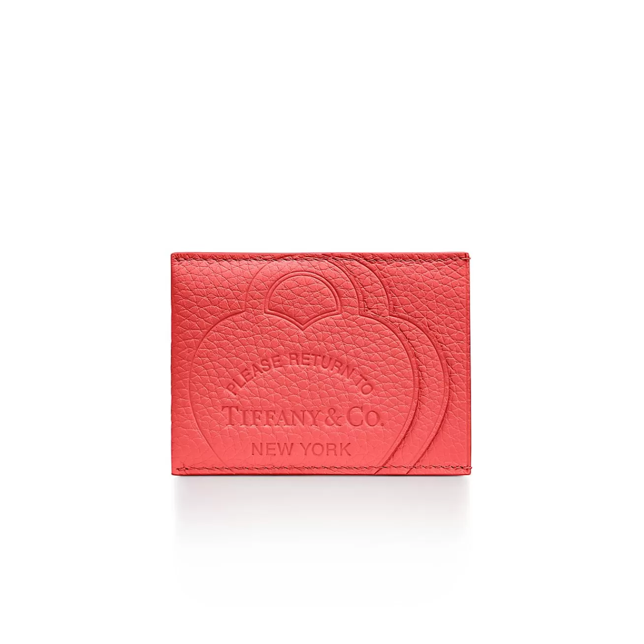 Tiffany & Co. Return to Tiffany® Card Case in Hibiscus Red Leather | ^Women Business Gifts | Small Leather Goods