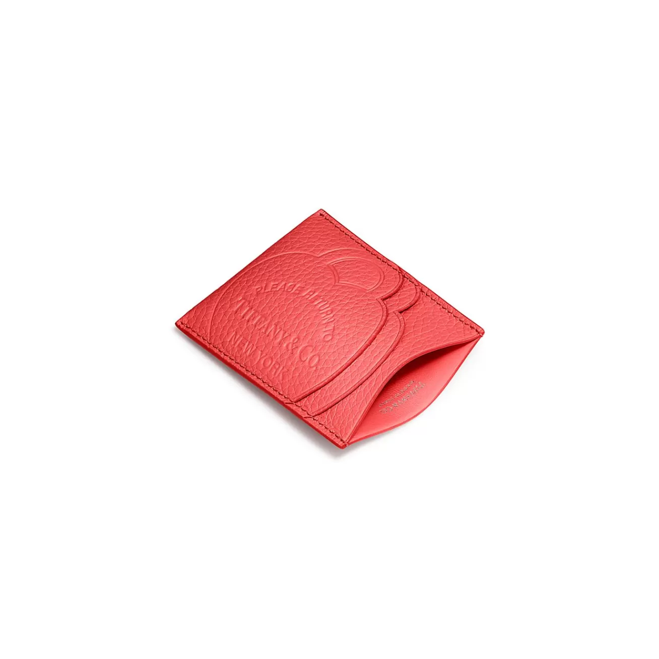 Tiffany & Co. Return to Tiffany® Card Case in Hibiscus Red Leather | ^Women Business Gifts | Small Leather Goods