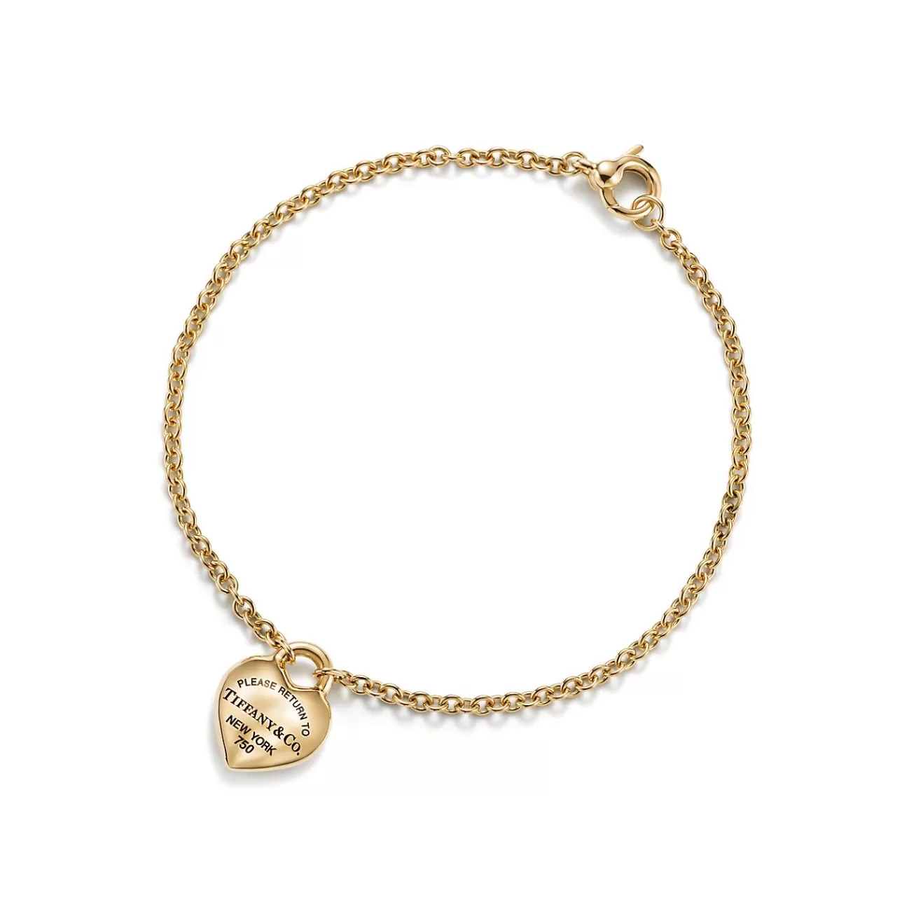 Tiffany & Co. Return to Tiffany® Full Heart Bracelet in Yellow Gold | ^ Bracelets | Gifts for Her