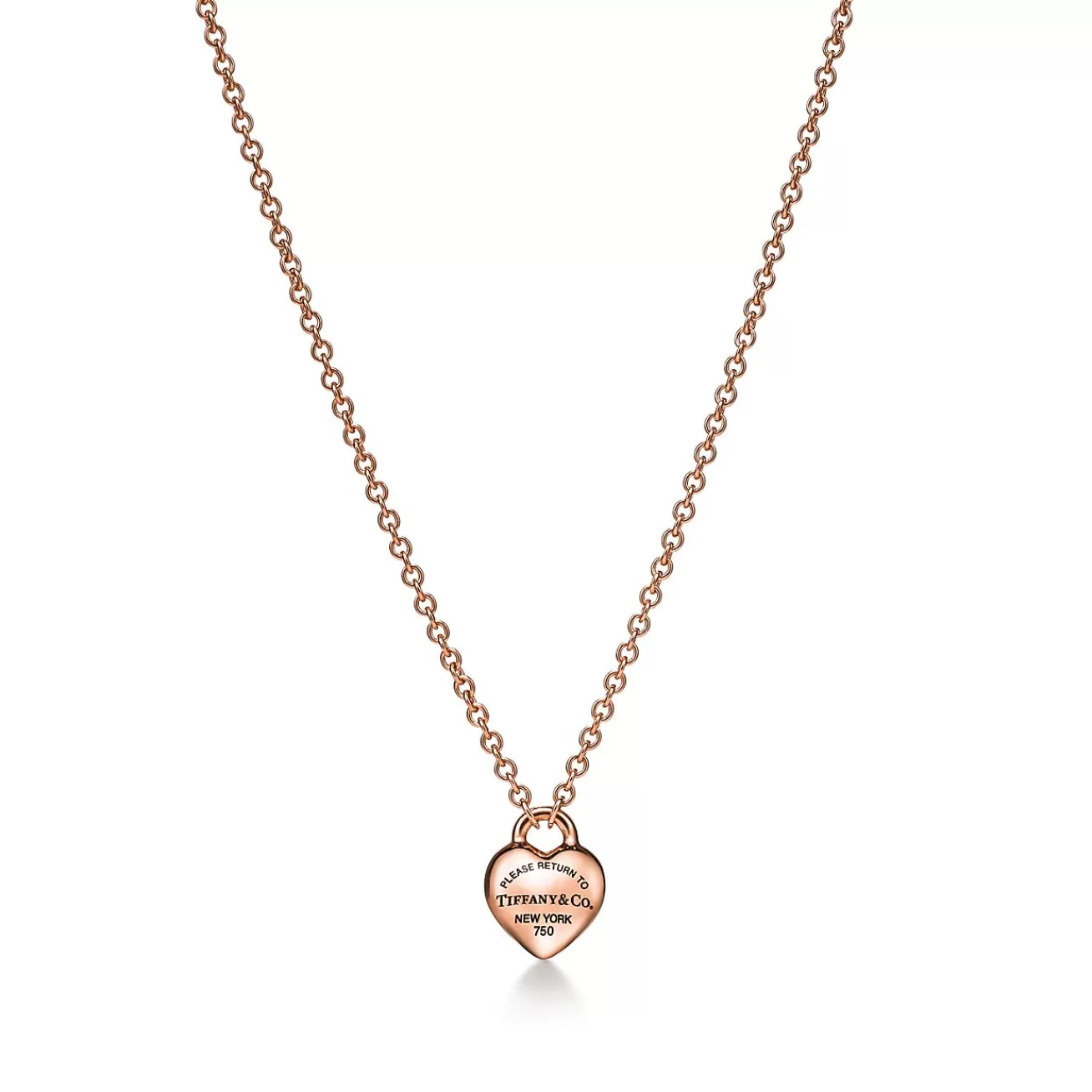 Tiffany & Co. Return to Tiffany® Full Heart Pendant in Rose Gold | ^ Necklaces & Pendants | New Jewelry