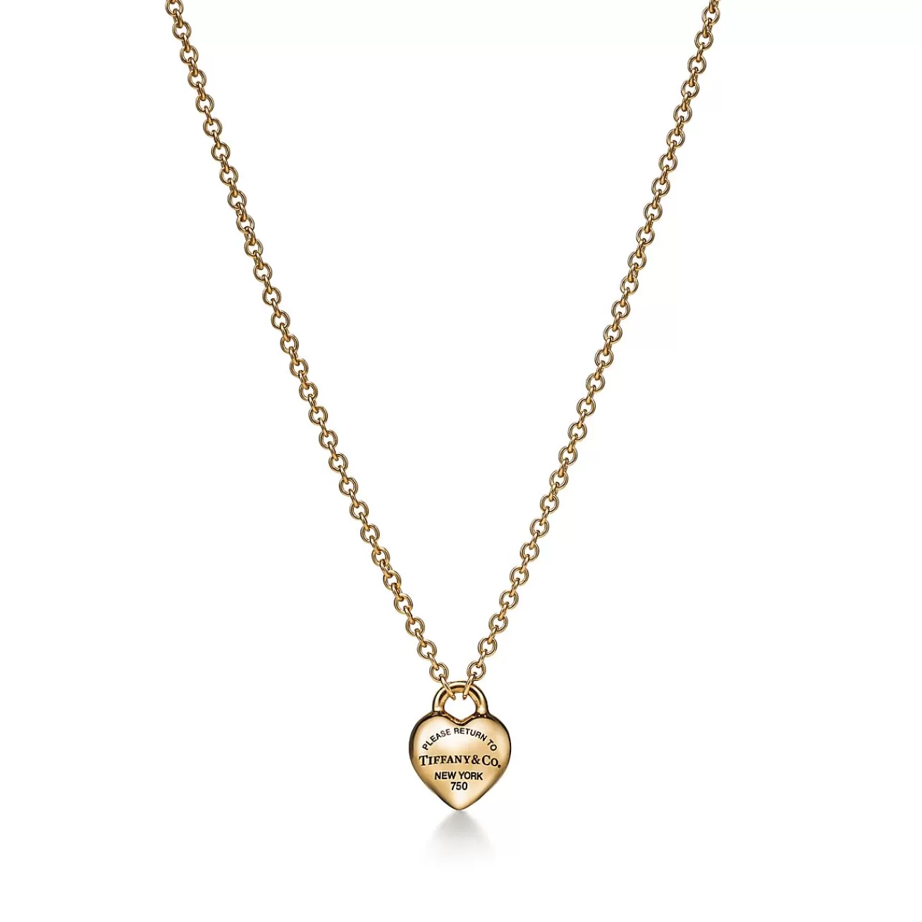 Tiffany & Co. Return to Tiffany® Full Heart Pendant in Yellow Gold | ^ Necklaces & Pendants | Gifts for Her