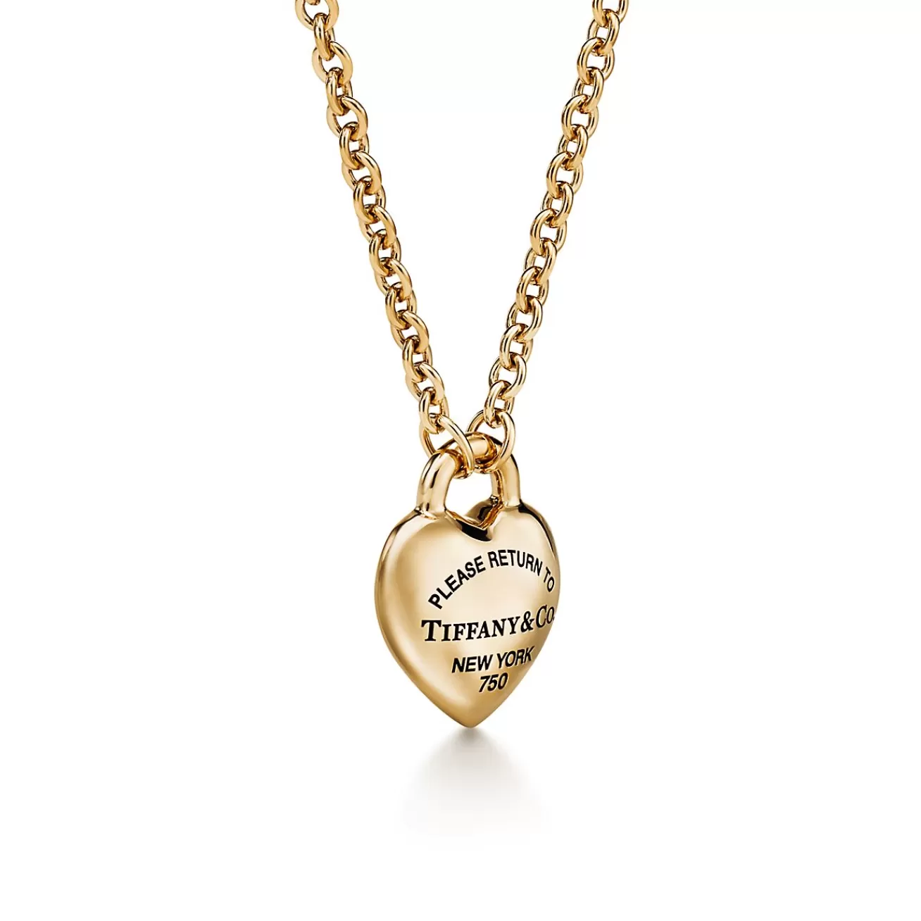 Tiffany & Co. Return to Tiffany® Full Heart Pendant in Yellow Gold | ^ Necklaces & Pendants | Gifts for Her