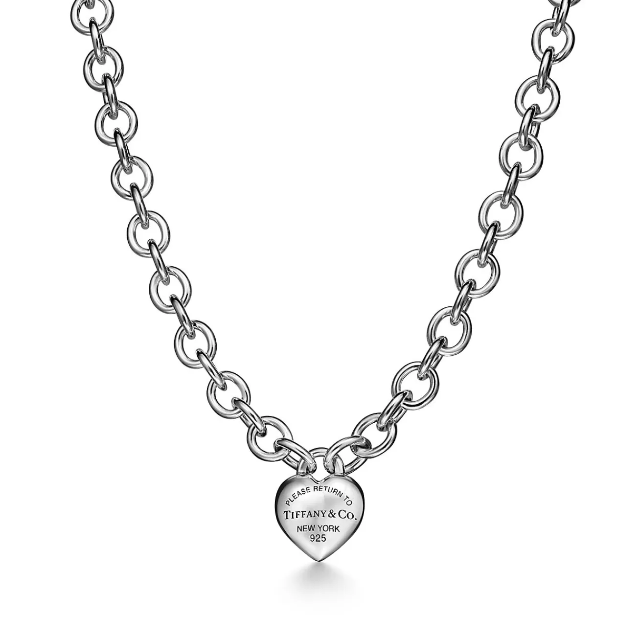 Tiffany & Co. Return to Tiffany® Full Heart Toggle Necklace in Sterling Silver | ^ Necklaces & Pendants | Gifts for Her
