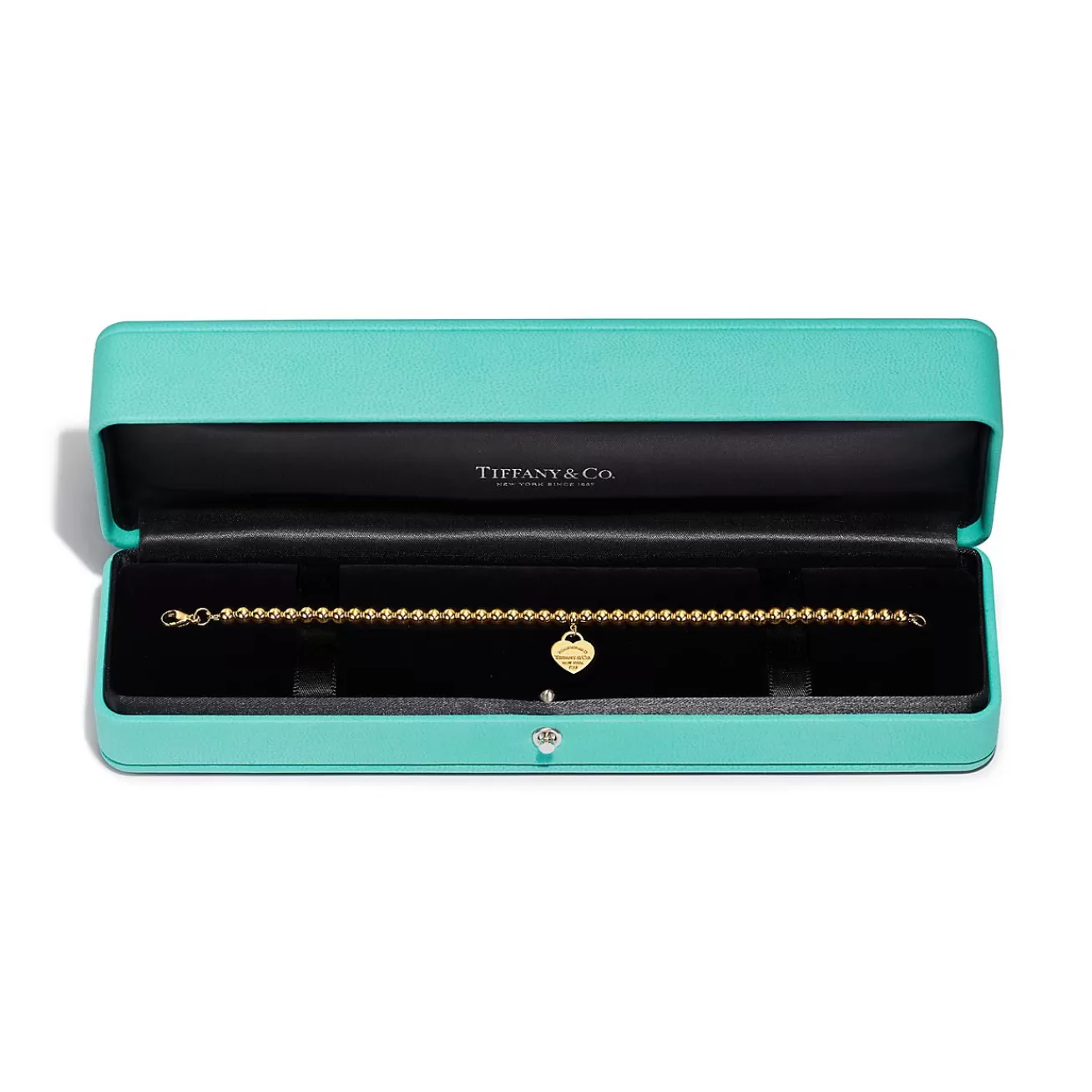 Tiffany & Co. Return to Tiffany® Heart Tag Bead Bracelet in Yellow Gold | ^ Bracelets | Gold Jewelry
