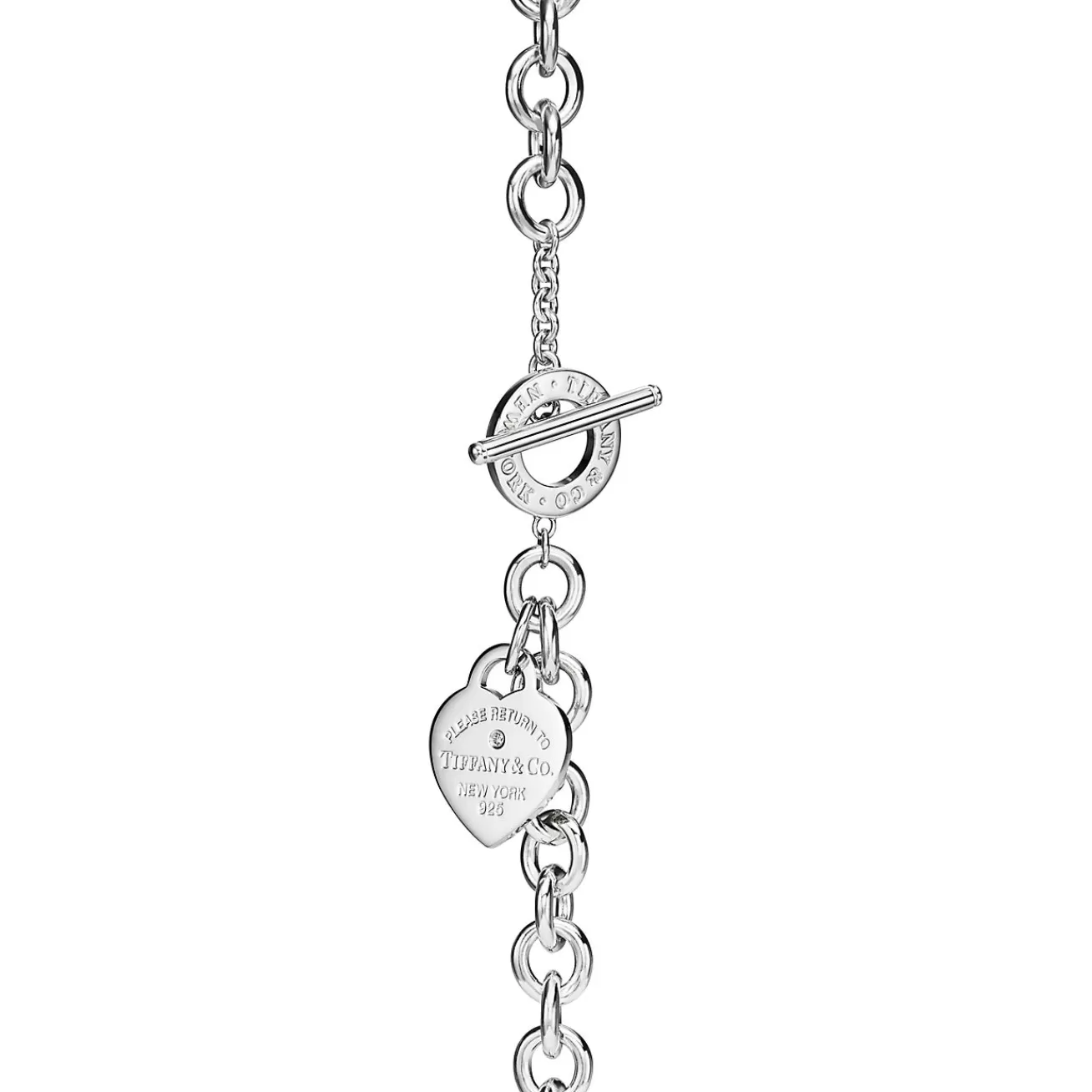 Tiffany & Co. Return to Tiffany® Heart Tag Bracelet in Silver with a Diamond, Medium | ^ Bracelets | Gifts for Her