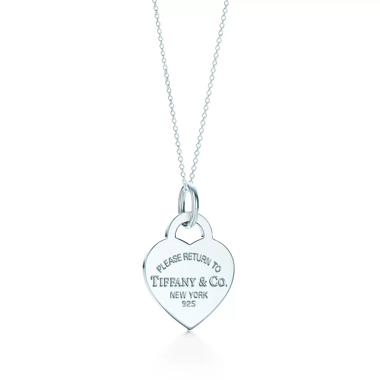 Tiffany & Co. Return to Tiffany® Heart Tag Charm in Silver, Medium | ^ Sterling Silver Jewelry | Return to Tiffany®