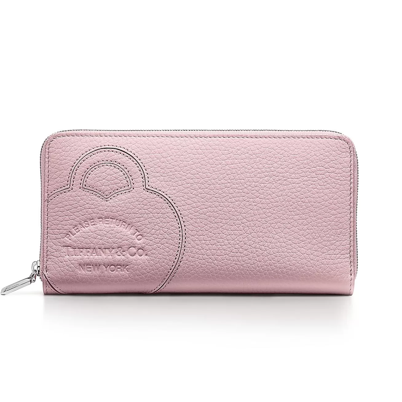 Tiffany & Co. Return to Tiffany® Large Zip Wallet in Crystal Pink Leather | ^Women Small Leather Goods | Women's Accessories