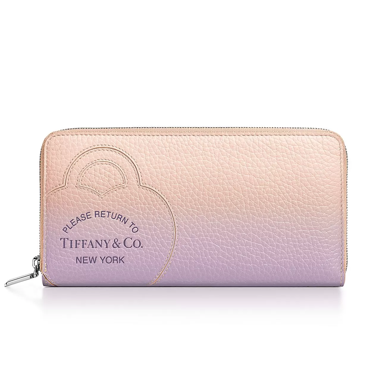 Tiffany & Co. Return to Tiffany® Large Zip Wallet in Infinity Morganite Leather | ^Women Small Leather Goods | Women's Accessories