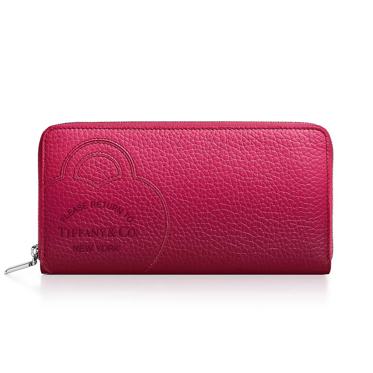 Tiffany & Co. Return to Tiffany® Large Zip Wallet in Infinity Ruby Leather | ^Women Small Leather Goods | Women's Accessories