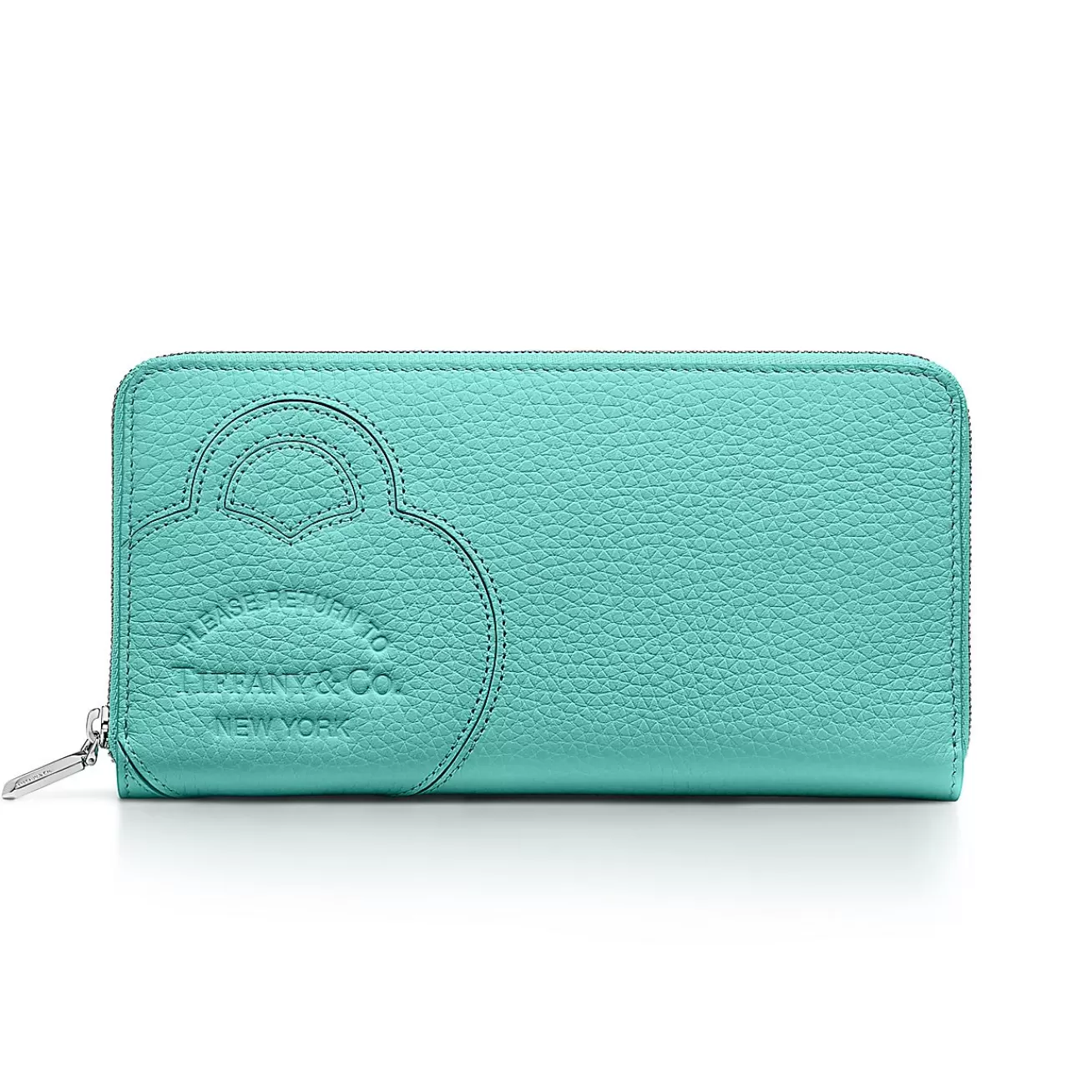Tiffany & Co. Return to Tiffany® Large Zip Wallet in Tiffany Blue® Leather | ^Women Small Leather Goods | Women's Accessories
