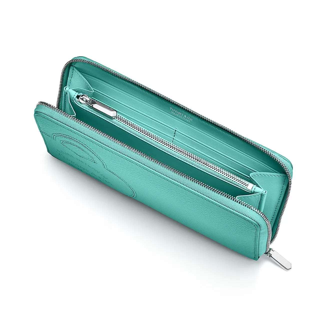Tiffany & Co. Return to Tiffany® Large Zip Wallet in Tiffany Blue® Leather | ^Women Small Leather Goods | Women's Accessories
