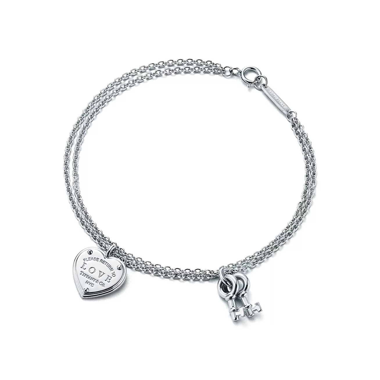 Tiffany & Co. Return to Tiffany® Love Heart Tag Key Bracelet in Silver | ^ Bracelets | Sterling Silver Jewelry