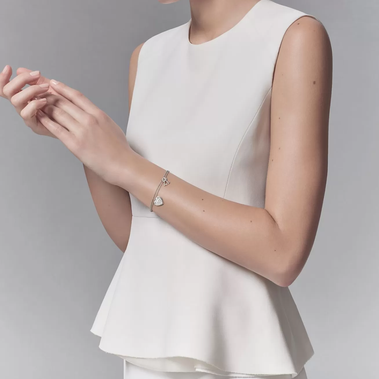 Tiffany & Co. Return to Tiffany® Love Heart Tag Key Bracelet in Silver | ^ Bracelets | Sterling Silver Jewelry