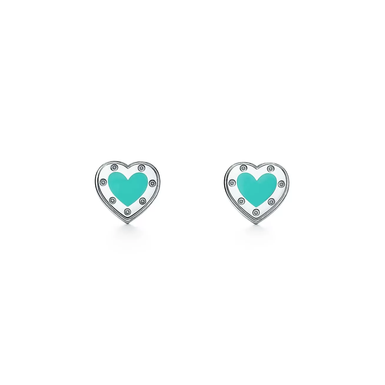 Tiffany & Co. Return to Tiffany® Love Tiffany Blue® Heart Earrings in Silver, Mini | ^ Earrings | Sterling Silver Jewelry
