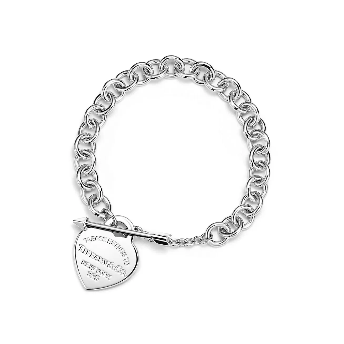 Tiffany & Co. Return to Tiffany® Lovestruck Heart Tag Bracelet in Silver, Medium | ^ Bracelets | Gifts for Her