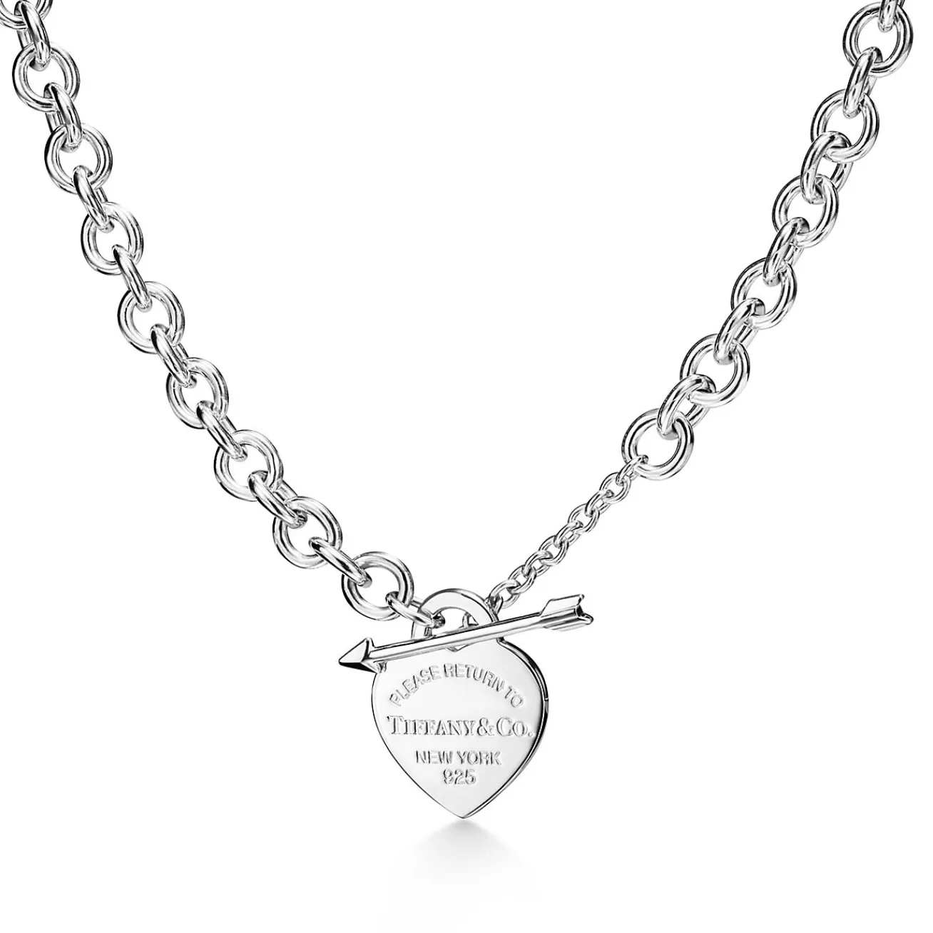 Tiffany & Co. Return to Tiffany® Lovestruck Heart Tag Necklace in Silver, Medium | ^ Necklaces & Pendants | Gifts for Her