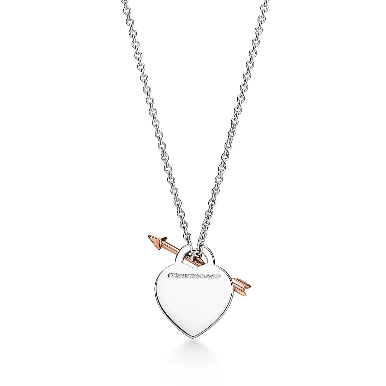 Tiffany & Co. Return to Tiffany® Lovestruck Heart Tag Pendant in Silver and Rose Gold, Medium | ^ Necklaces & Pendants | Gifts for Her