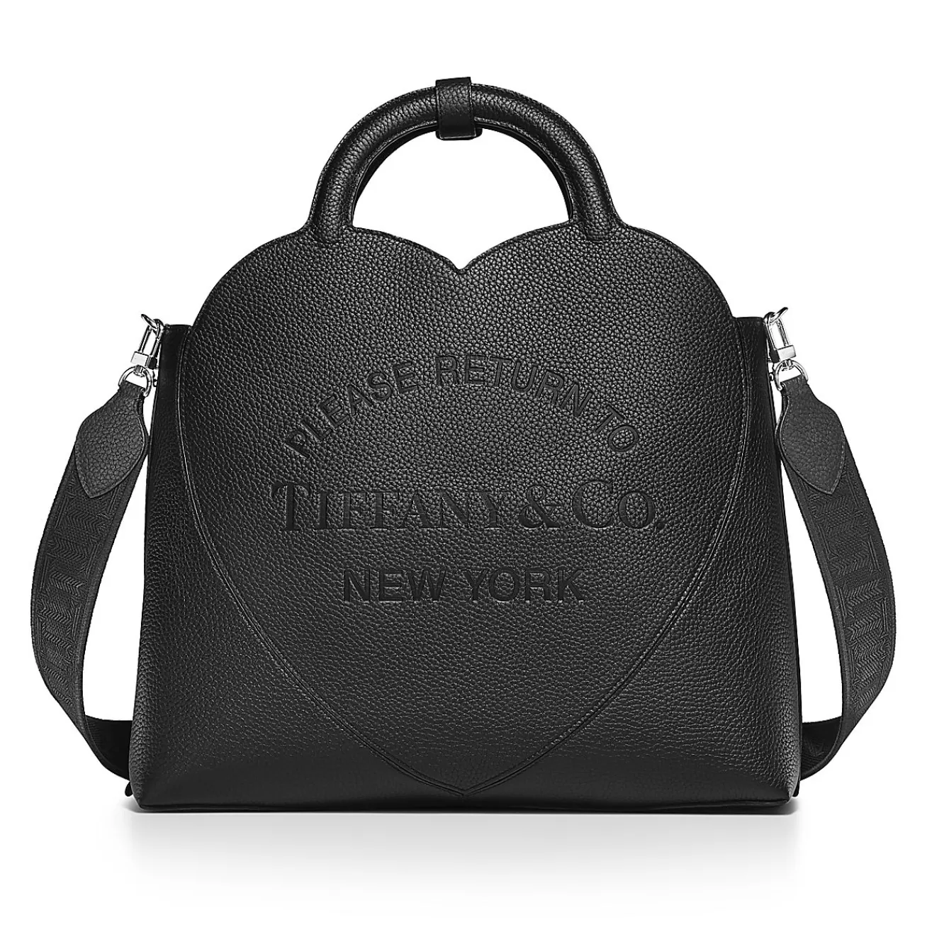 Tiffany & Co. Return to Tiffany® Medium Tote Bag in Black Leather | ^Women Bags | Women's Accessories