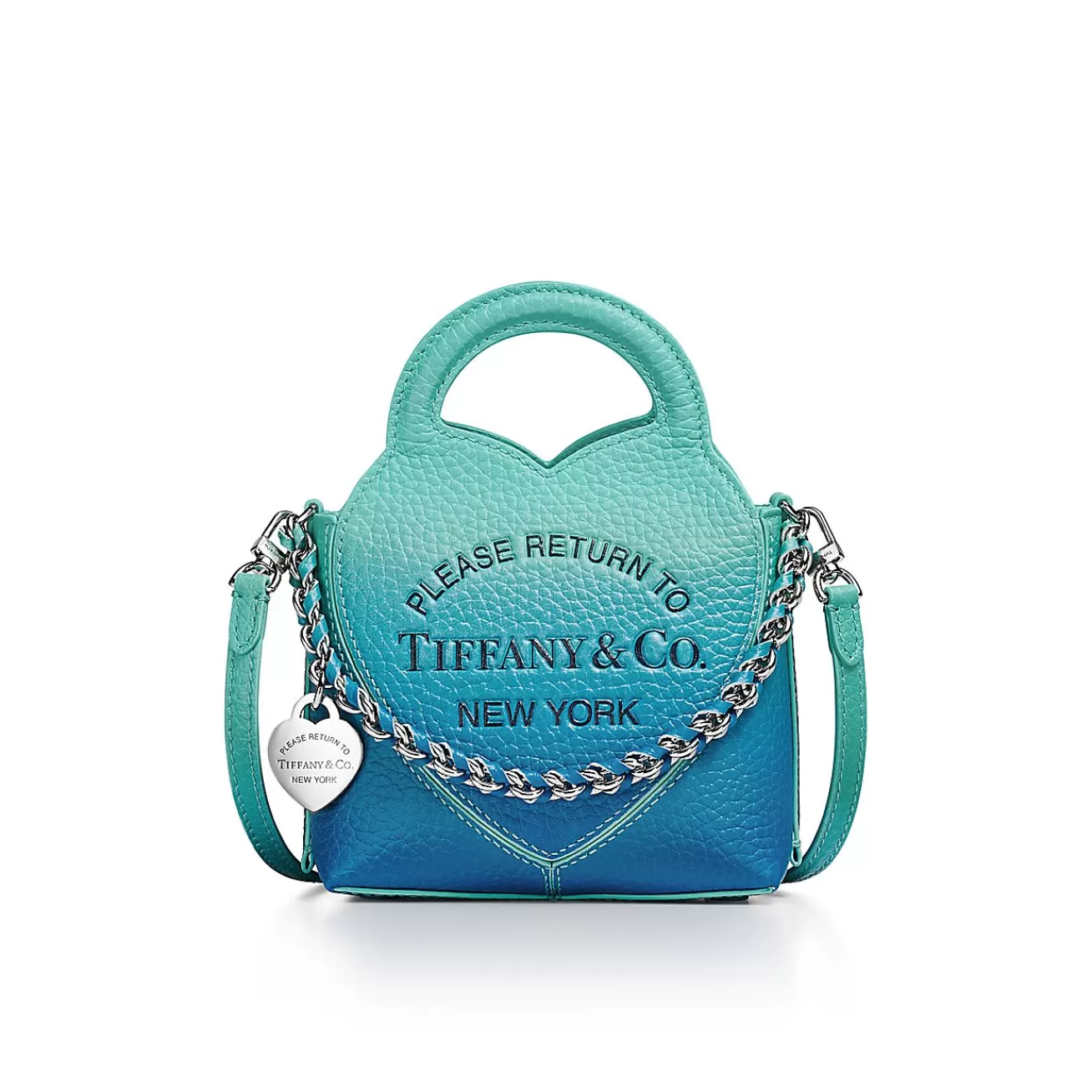 Tiffany & Co. Return to Tiffany® Micro Tote Bag in Infinity Blue Leather | ^Women Bags | Women's Accessories