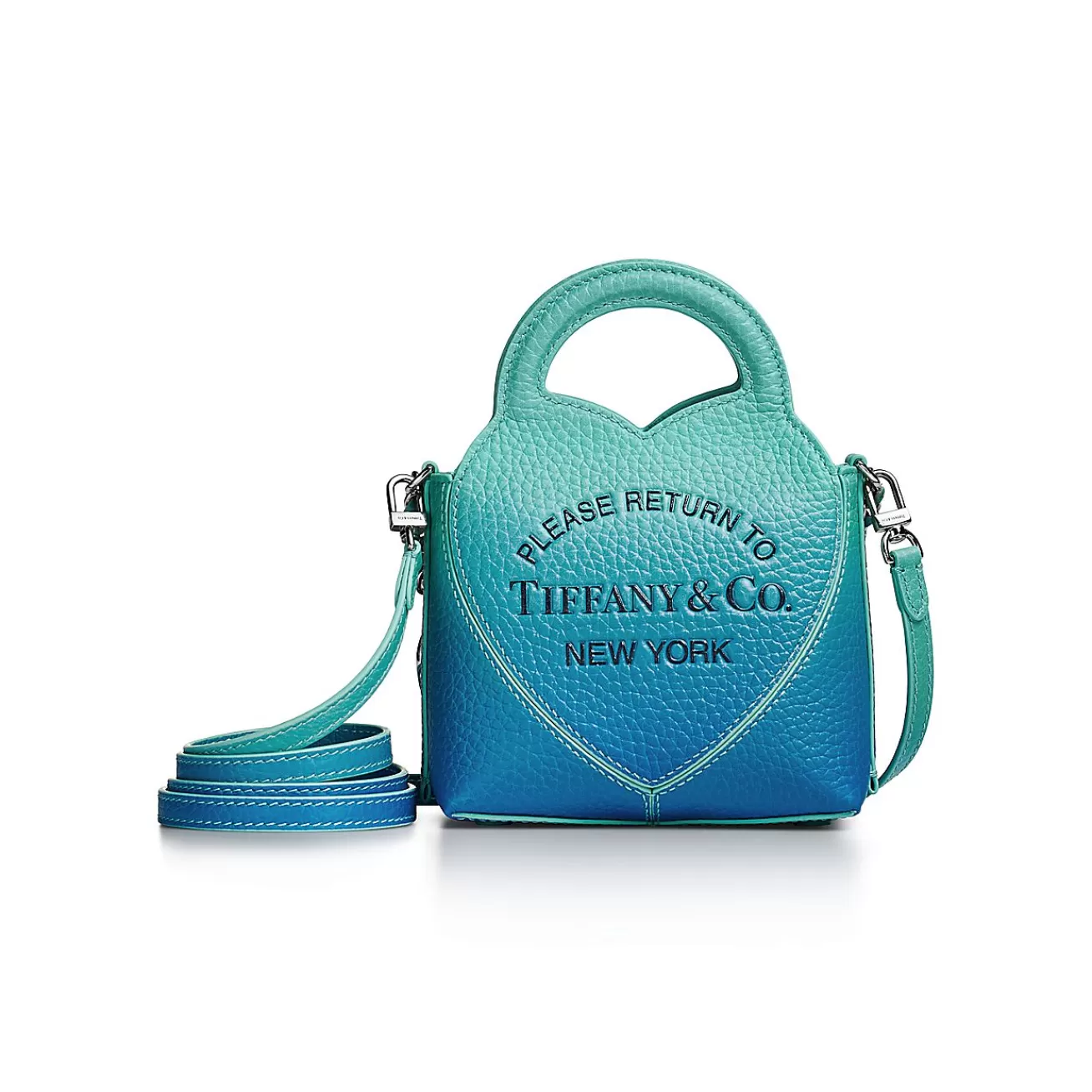Tiffany & Co. Return to Tiffany® Micro Tote Bag in Infinity Blue Leather | ^Women Bags | Women's Accessories