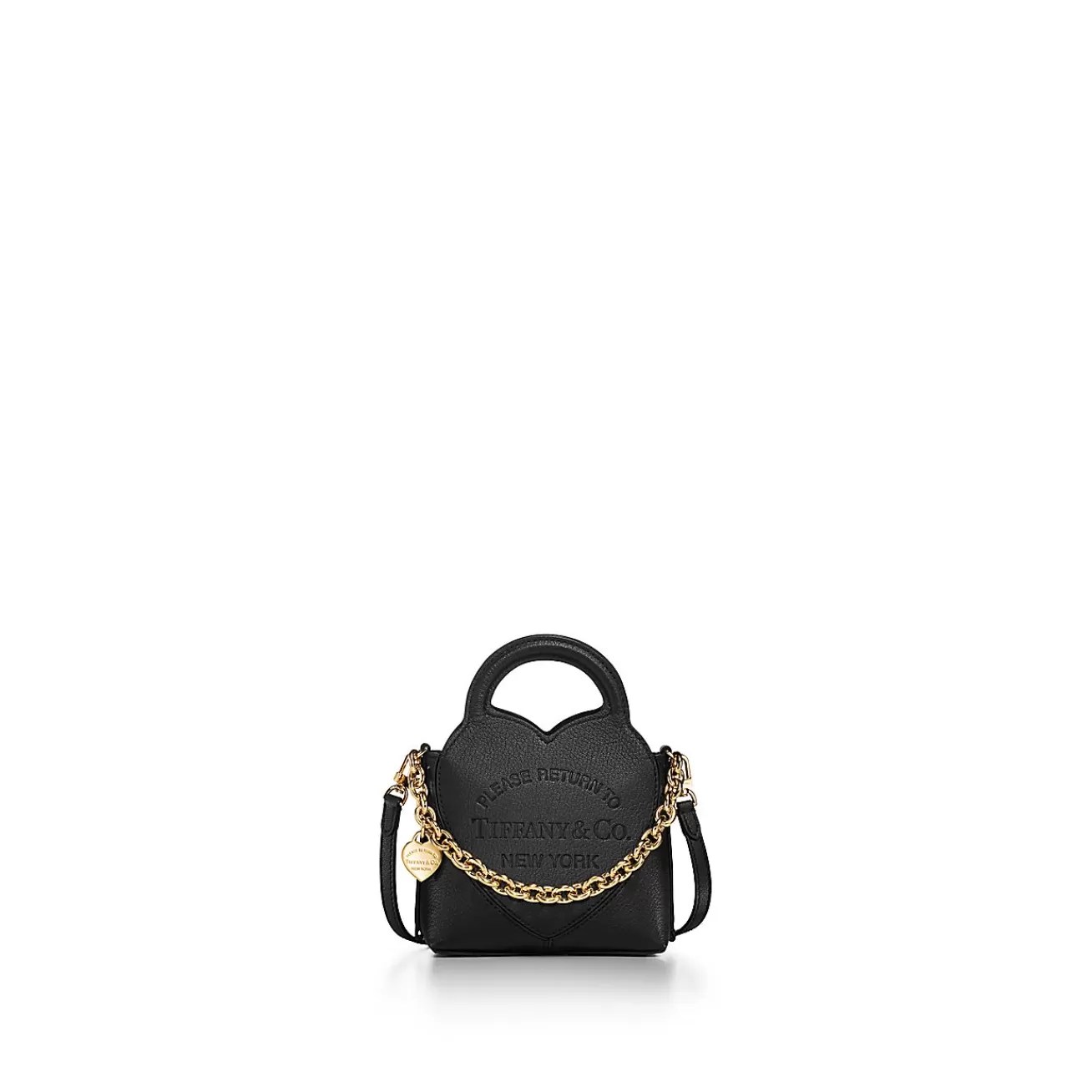 Tiffany & Co. Return to Tiffany® Micro Tote in Black Leather | ^Women Bags | Women's Accessories