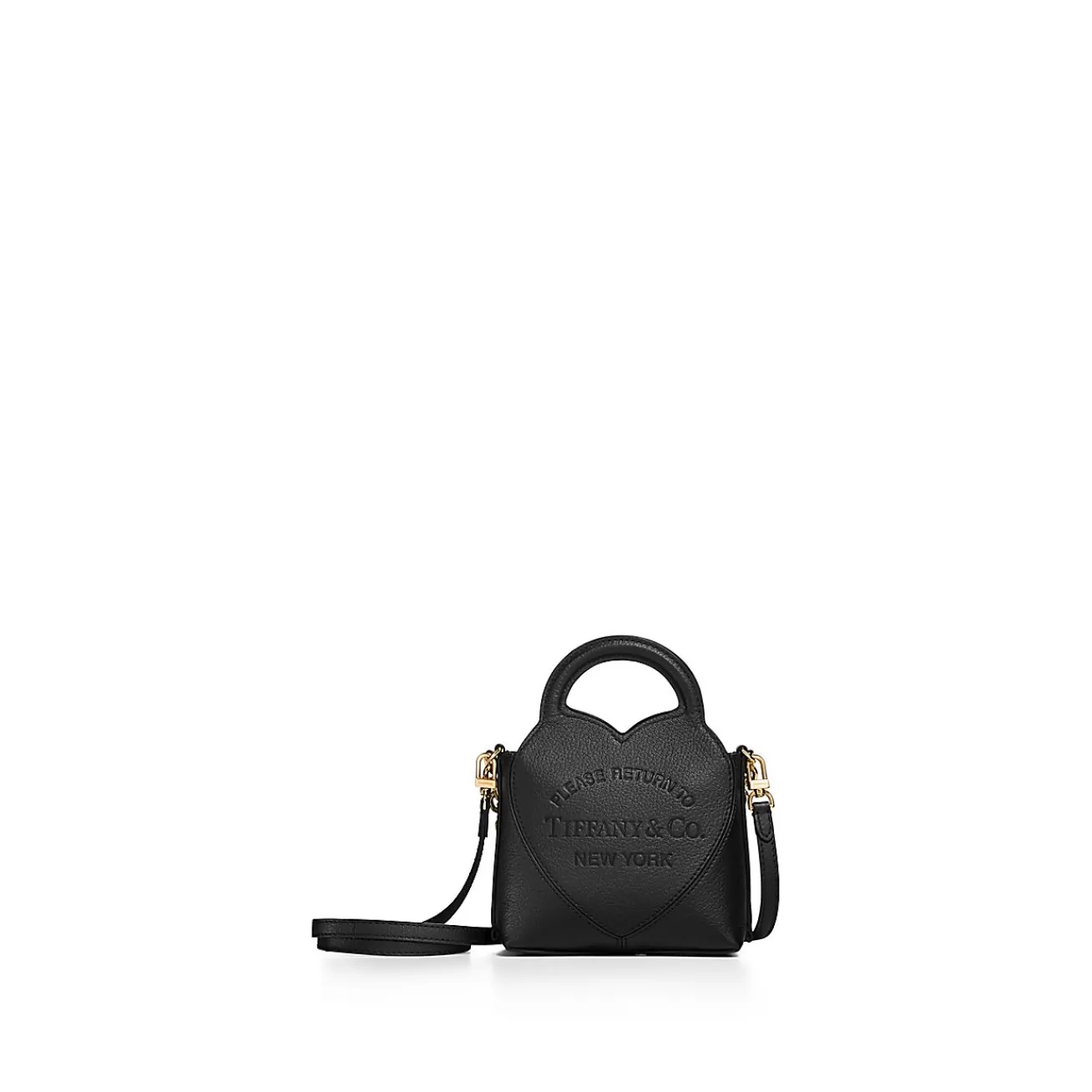 Tiffany & Co. Return to Tiffany® Micro Tote in Black Leather | ^Women Bags | Women's Accessories