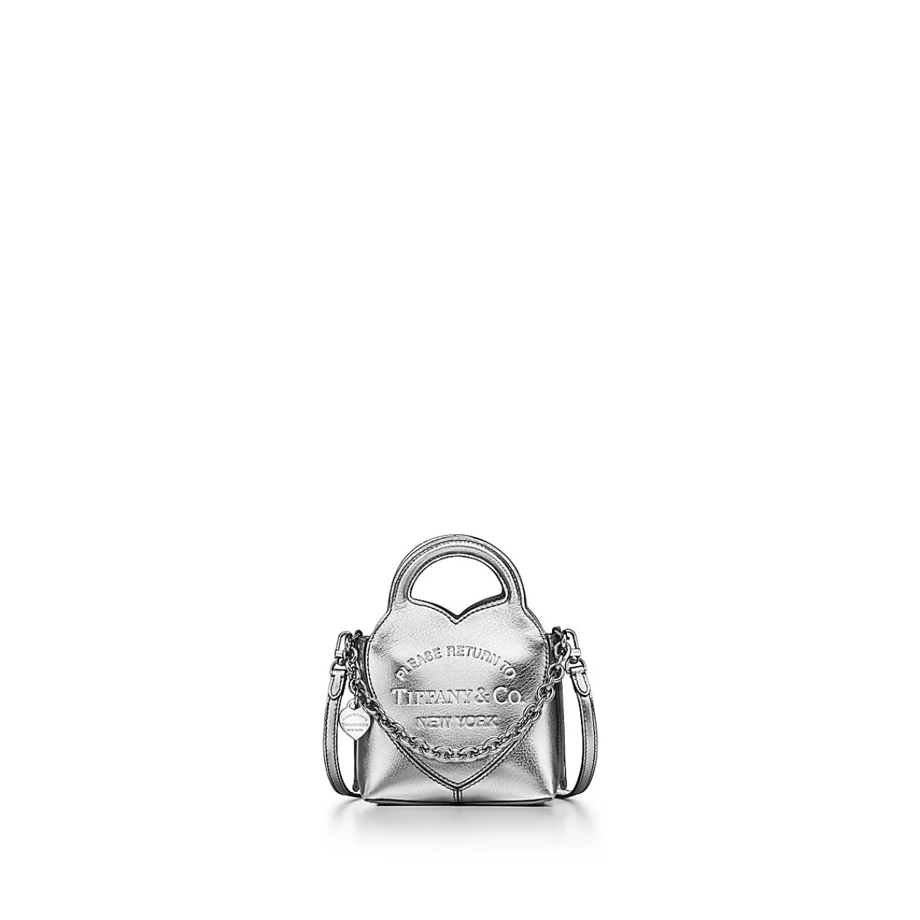 Tiffany & Co. Return to Tiffany® Micro Tote in Silver-colored Leather | ^Women Bags | Women's Accessories