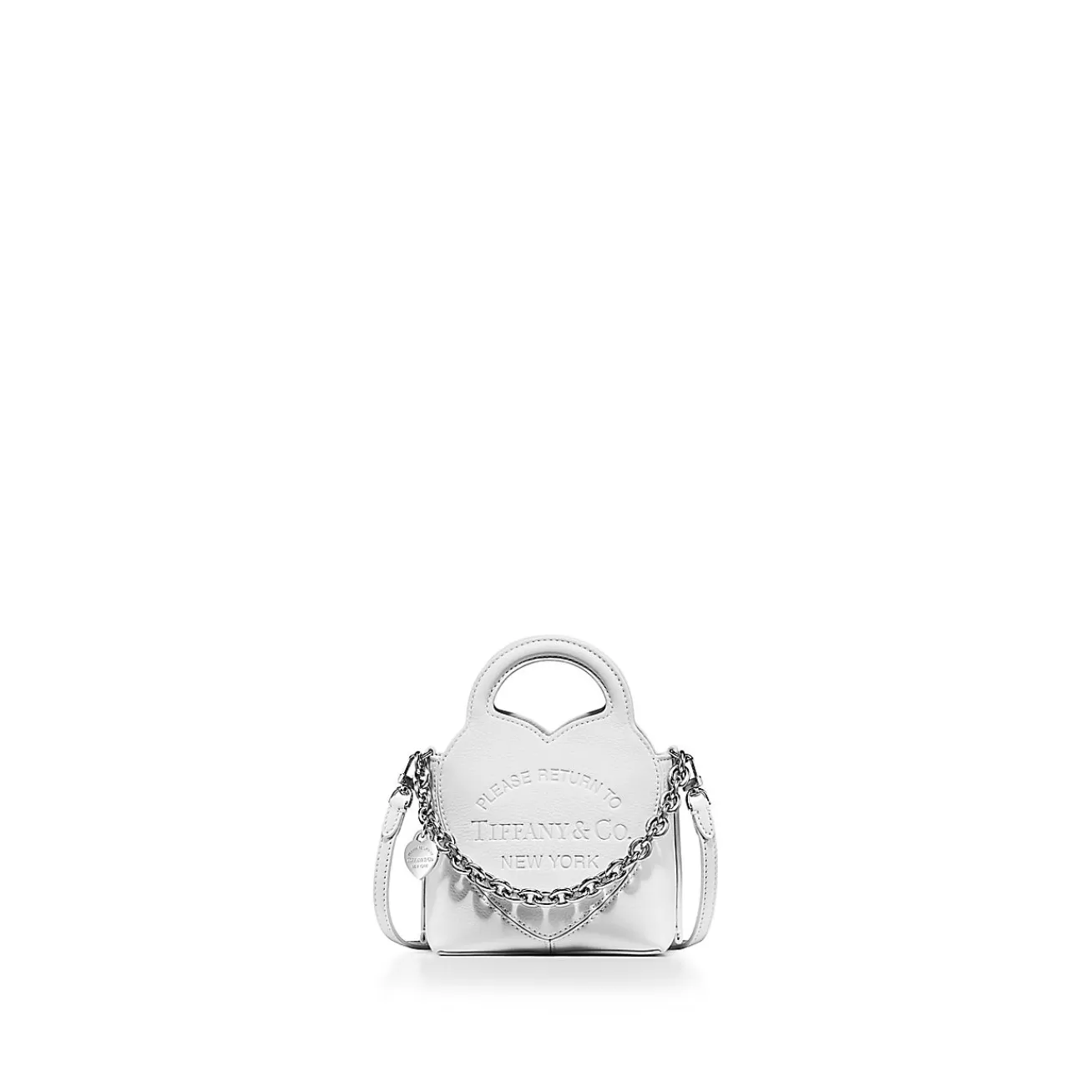 Tiffany & Co. Return to Tiffany® Micro Tote in White Leather | ^Women Bags | Women's Accessories