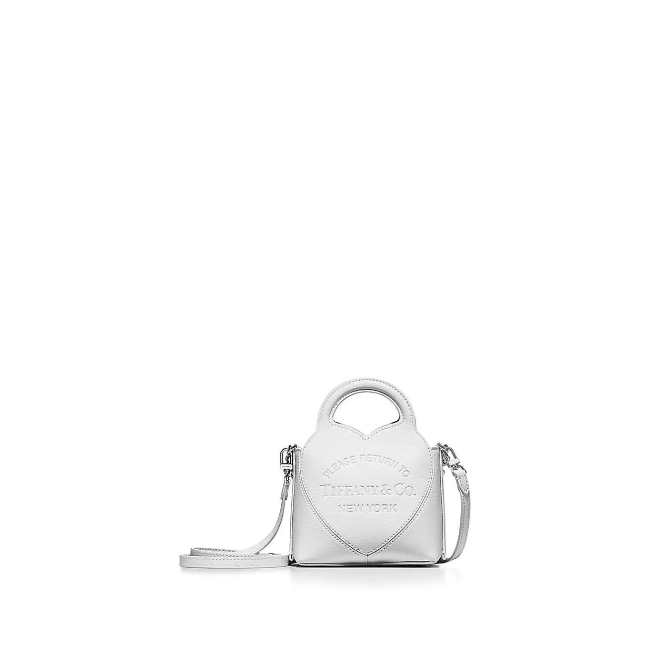 Tiffany & Co. Return to Tiffany® Micro Tote in White Leather | ^Women Bags | Women's Accessories