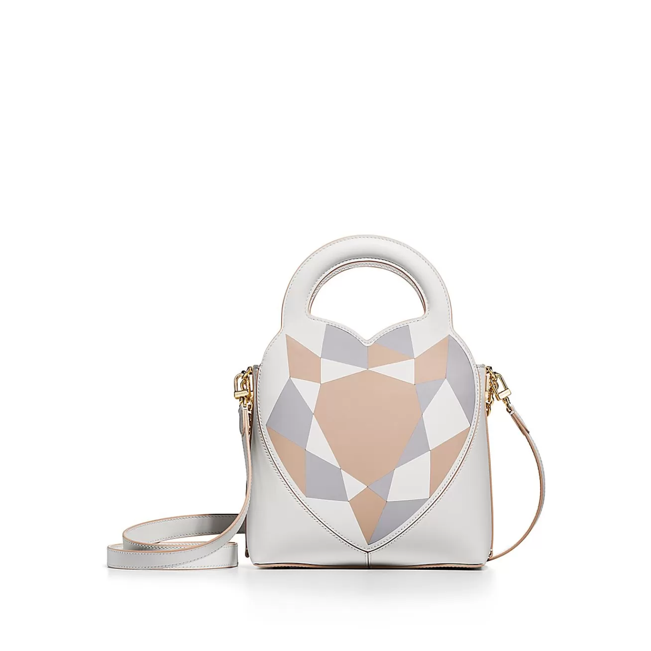 Tiffany & Co. Return to Tiffany® Mini Charm Tote Bag in Neutral Intarsia Leather | ^Women Bags | Women's Accessories
