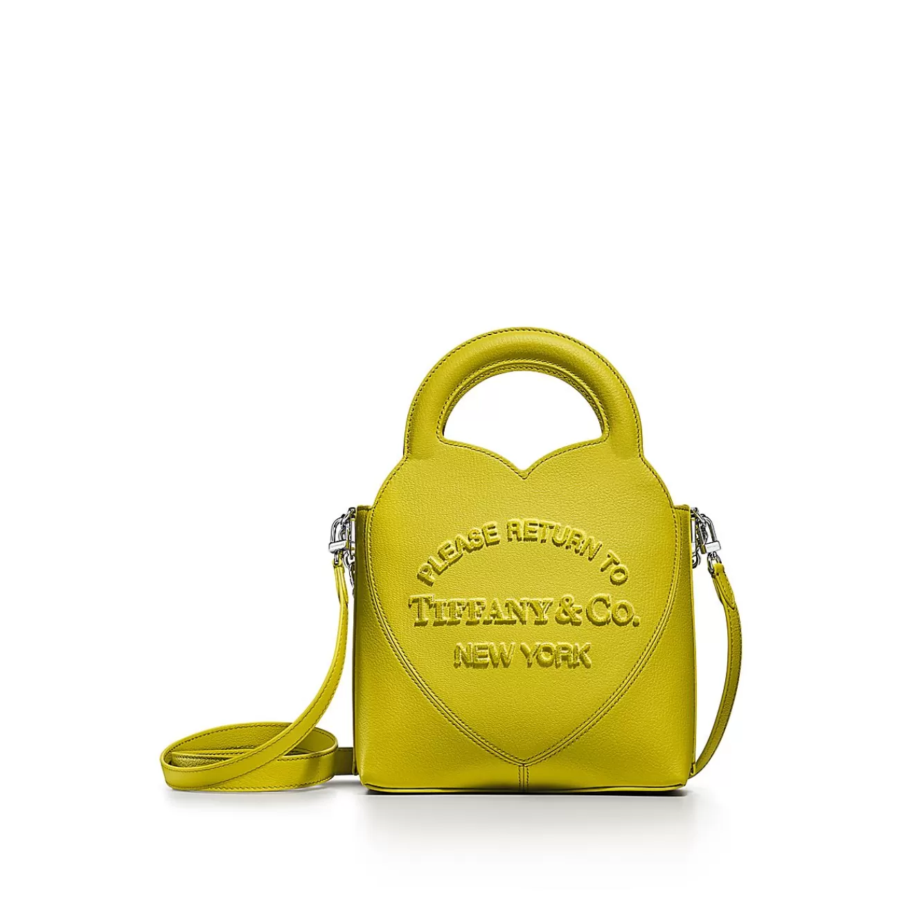 Tiffany & Co. Return to Tiffany® Mini Charm Tote in Citrine Yellow Leather | ^Women Bags | Women's Accessories