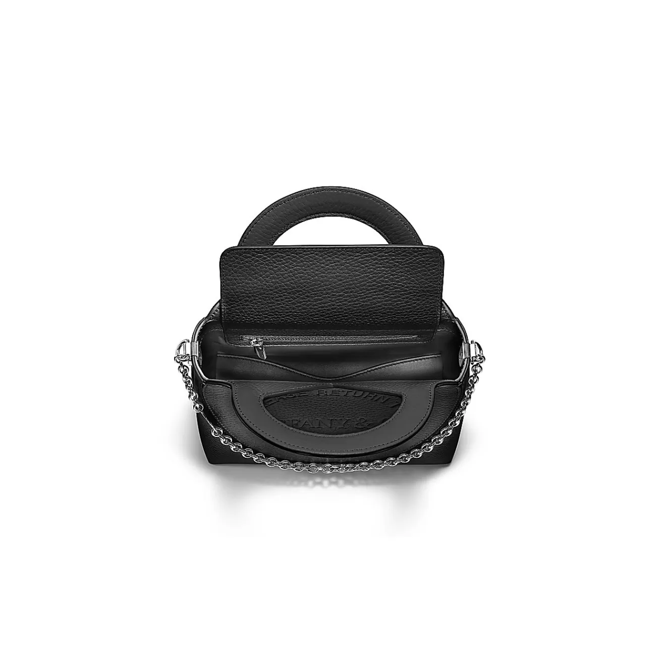 Tiffany & Co. Return to Tiffany® Mini Tote Bag in Black Leather | ^Women Bags | Women's Accessories