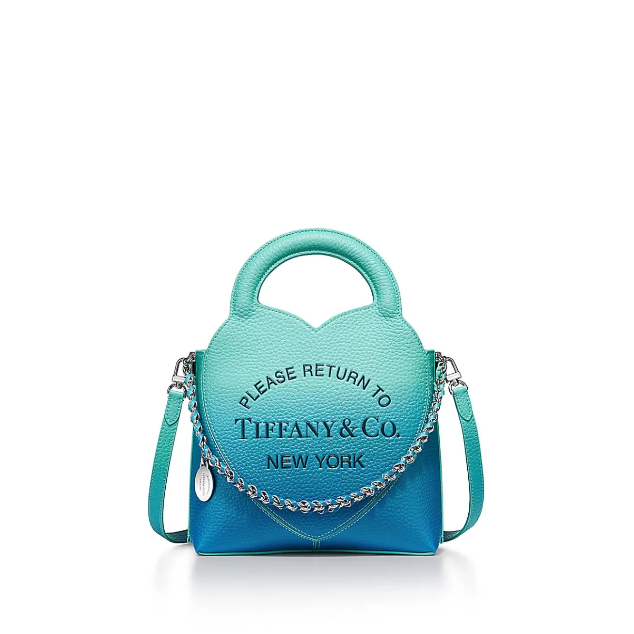 Tiffany & Co. Return to Tiffany® Mini Tote Bag in Infinity Blue Leather | ^Women Bags | Women's Accessories