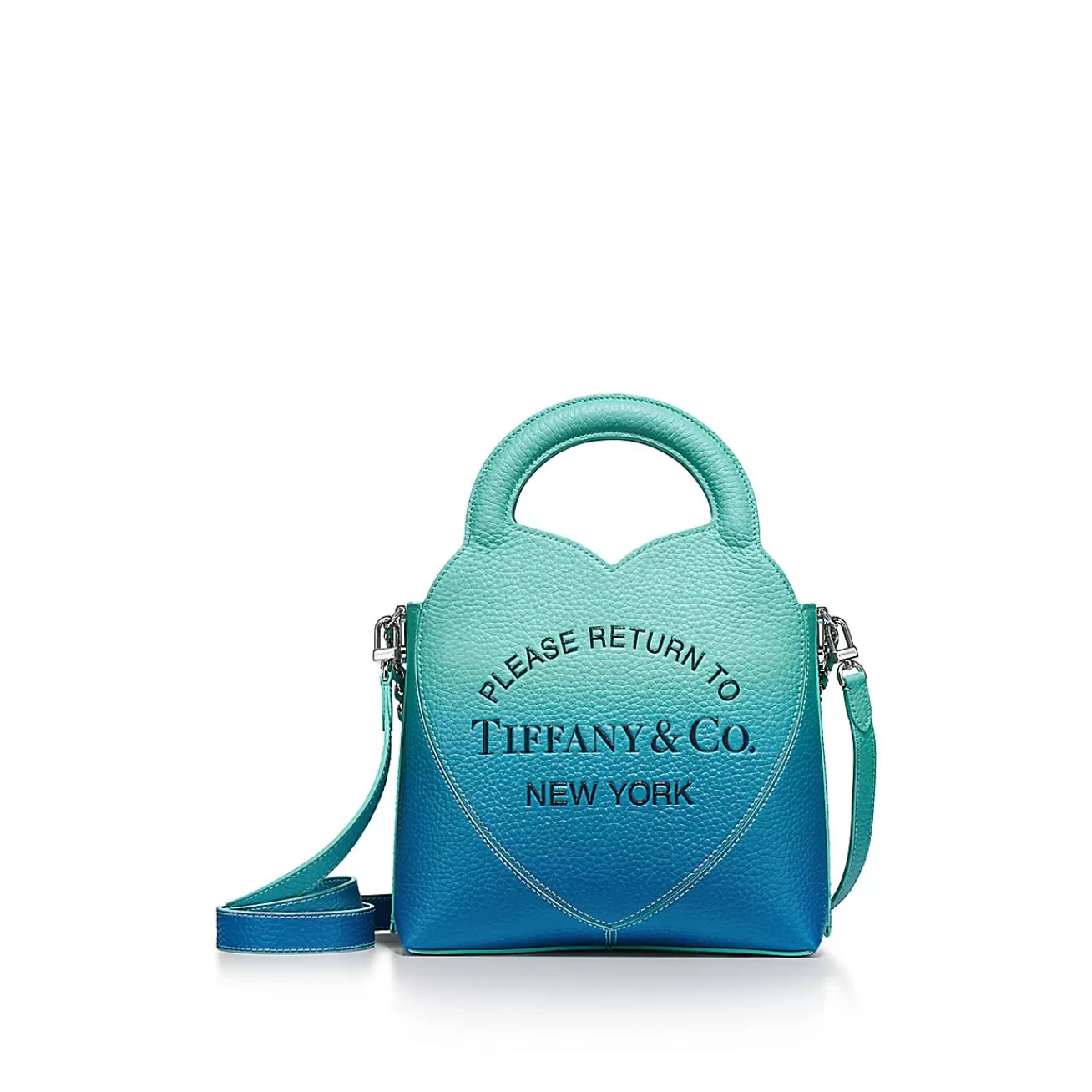 Tiffany & Co. Return to Tiffany® Mini Tote Bag in Infinity Blue Leather | ^Women Bags | Women's Accessories
