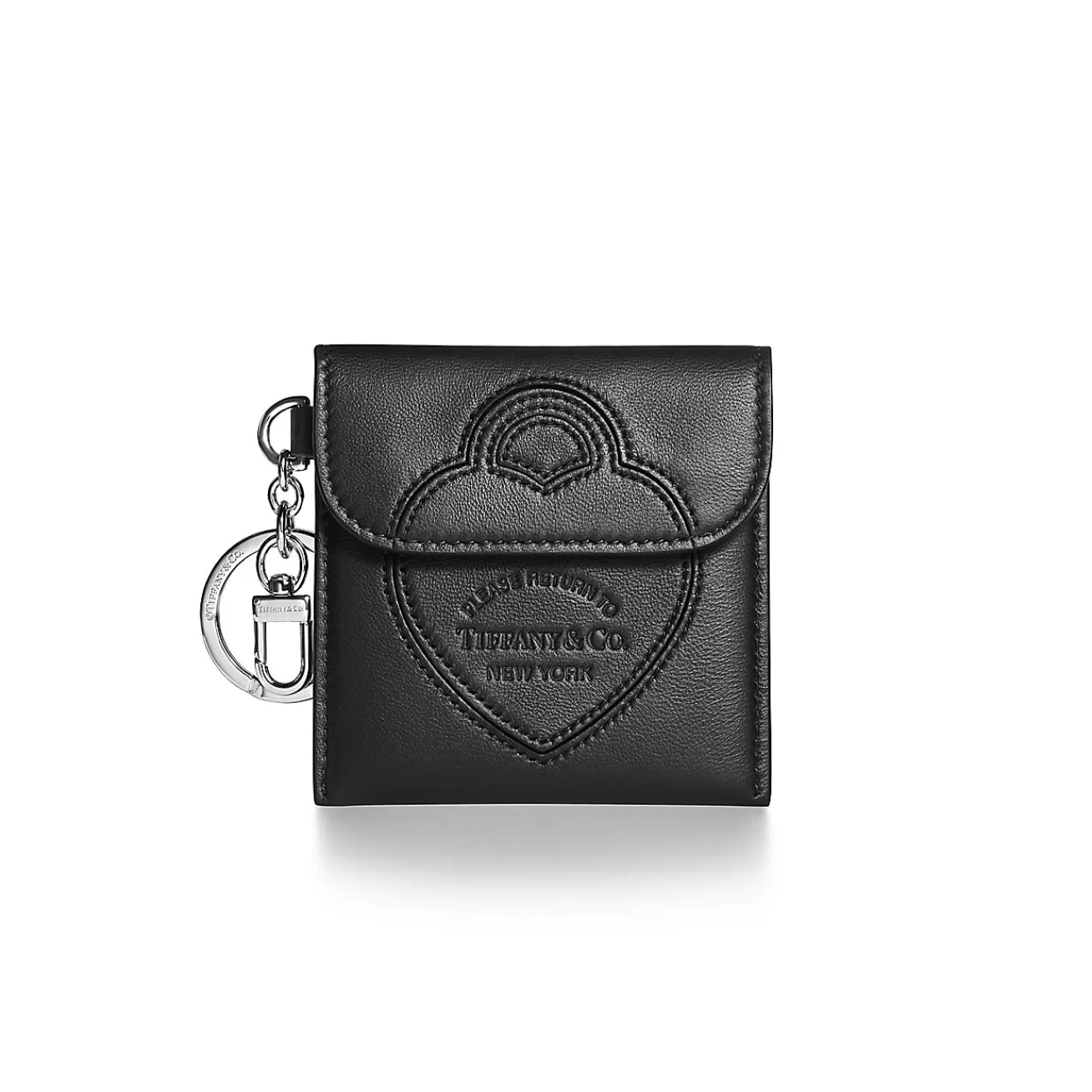 Tiffany & Co. Return to Tiffany® Pouch Bag Charm in Black Leather | ^Women Business Gifts | Small Leather Goods