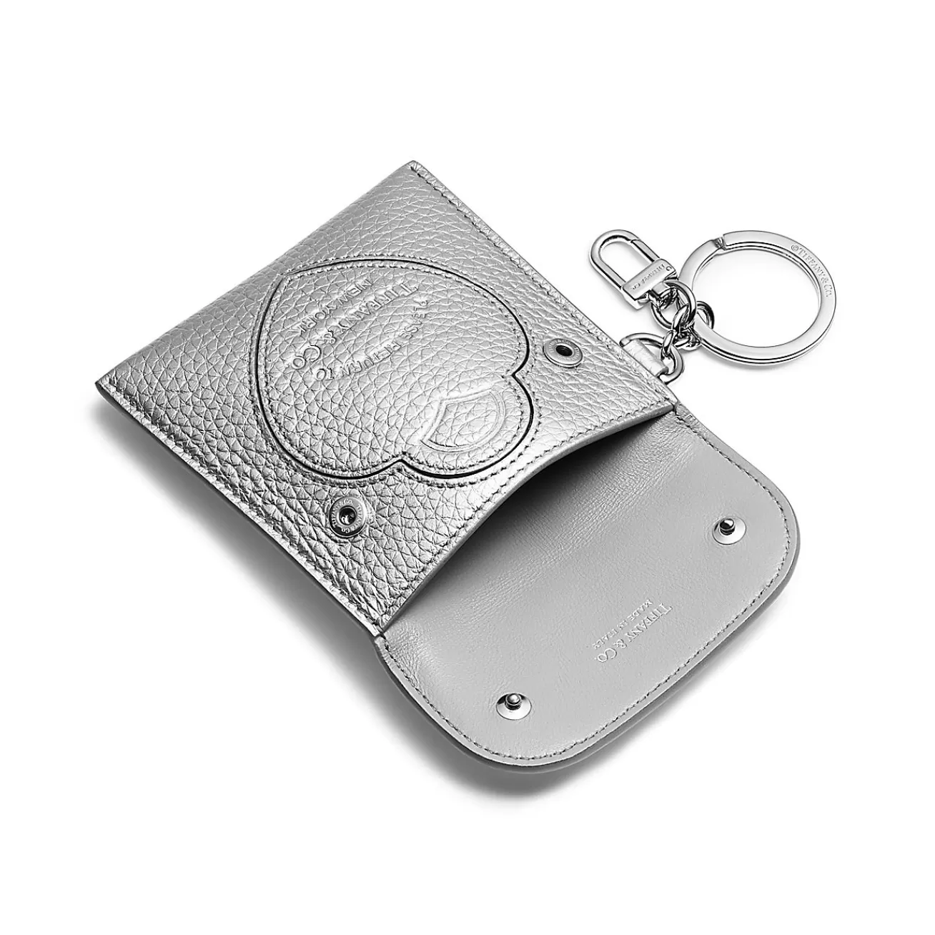 Tiffany & Co. Return to Tiffany® Pouch Bag Charm in Silver-colored Leather | ^Women Business Gifts | Small Leather Goods