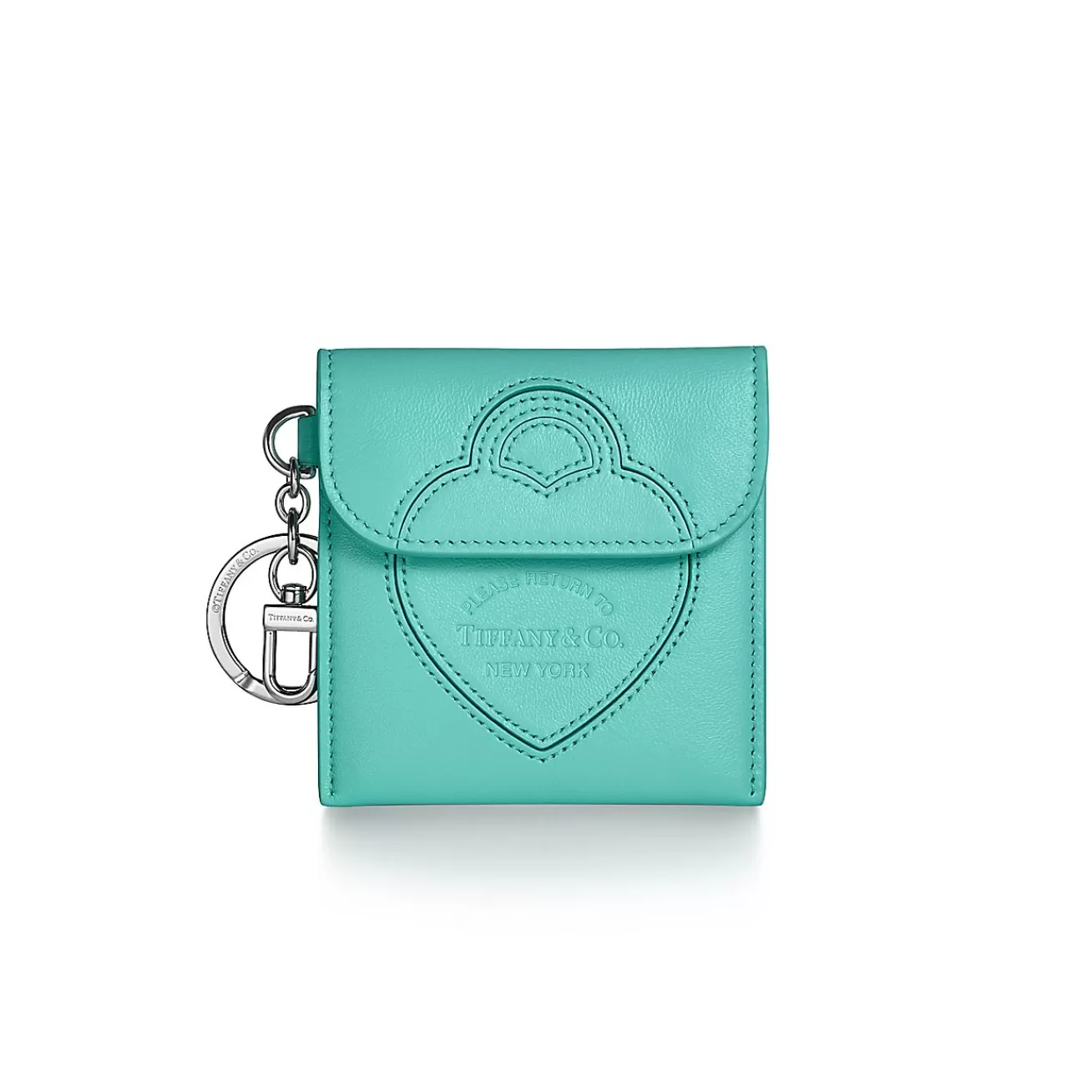 Tiffany & Co. Return to Tiffany® Pouch Bag Charm in Tiffany Blue® Leather | ^Women Business Gifts | Small Leather Goods