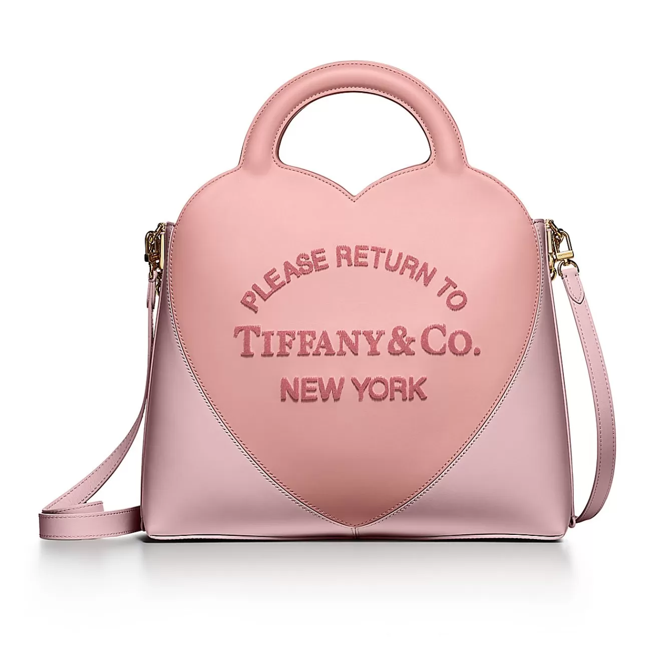Tiffany & Co. Return to Tiffany® Small Charm Tote in Pink Colorblock Leather | ^Women Bags | Women's Accessories