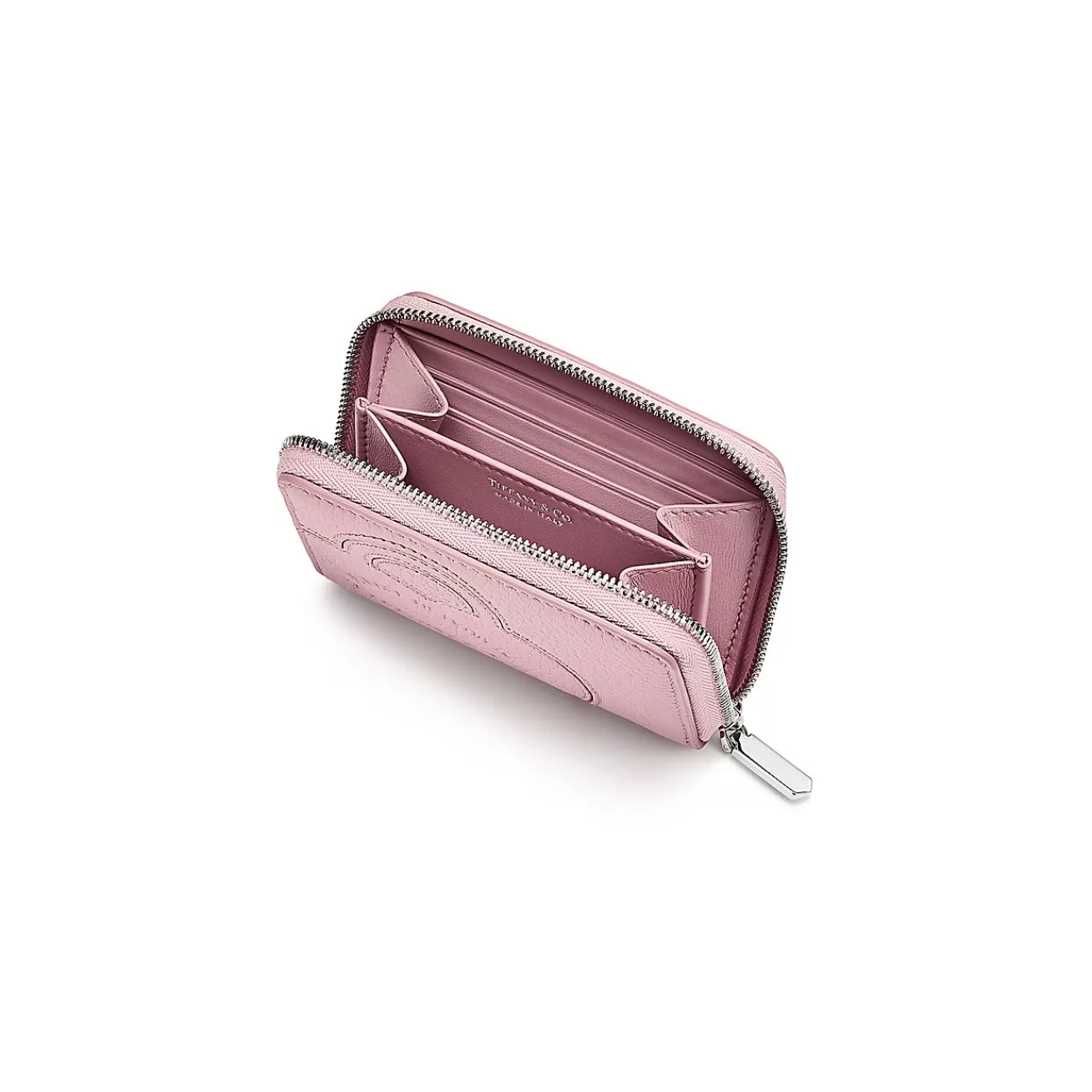 Tiffany & Co. Return to Tiffany® Small Zip Wallet in Crystal Pink Leather | ^Women Small Leather Goods | Women's Accessories