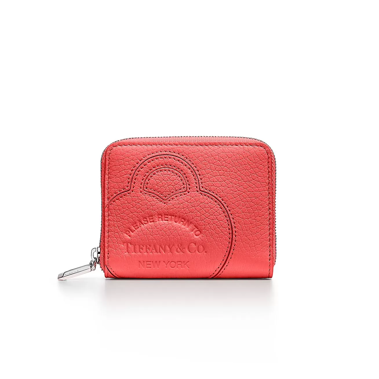Tiffany & Co. Return to Tiffany® Small Zip Wallet in Hibiscus Red Leather | ^Women Small Leather Goods | Women's Accessories
