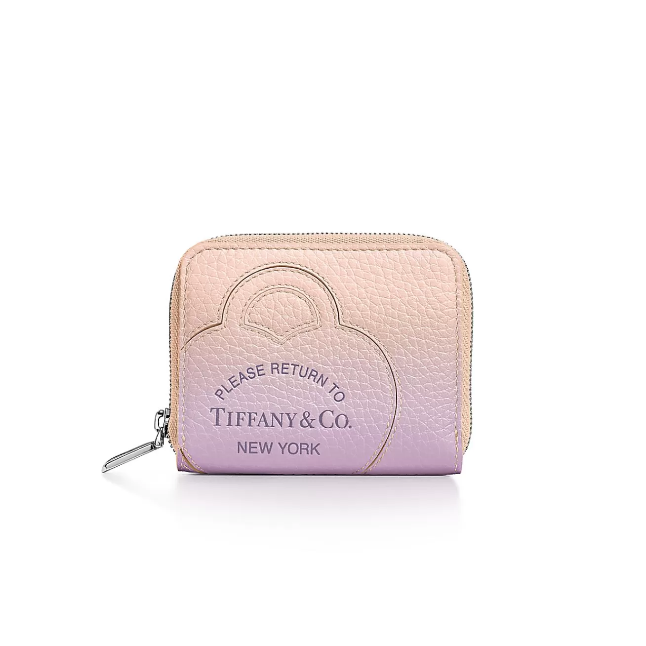 Tiffany & Co. Return to Tiffany® Small Zip Wallet in Infinity Morganite Leather | ^Women Small Leather Goods | Women's Accessories