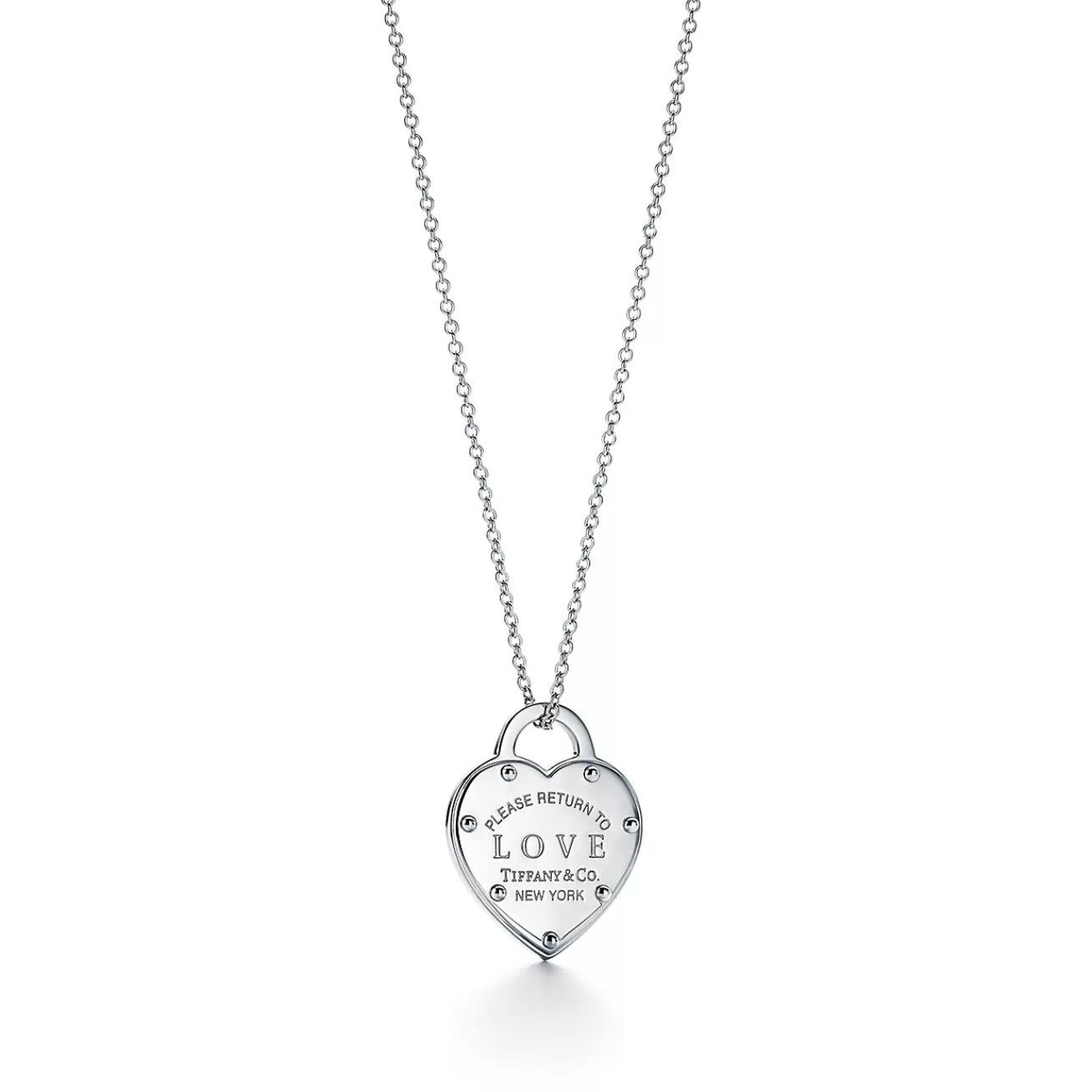 Tiffany & Co. Return to Tiffany® Sterling Silver Love Heart Pendant | | ^ Necklaces & Pendants | Sterling Silver Jewelry