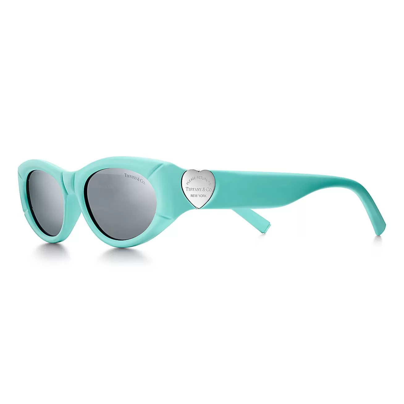 Tiffany & Co. Return to Tiffany® Sunglasses in Tiffany Blue® Acetate and Gray Mirrored Lenses | ^Women Return to Tiffany® | Sunglasses